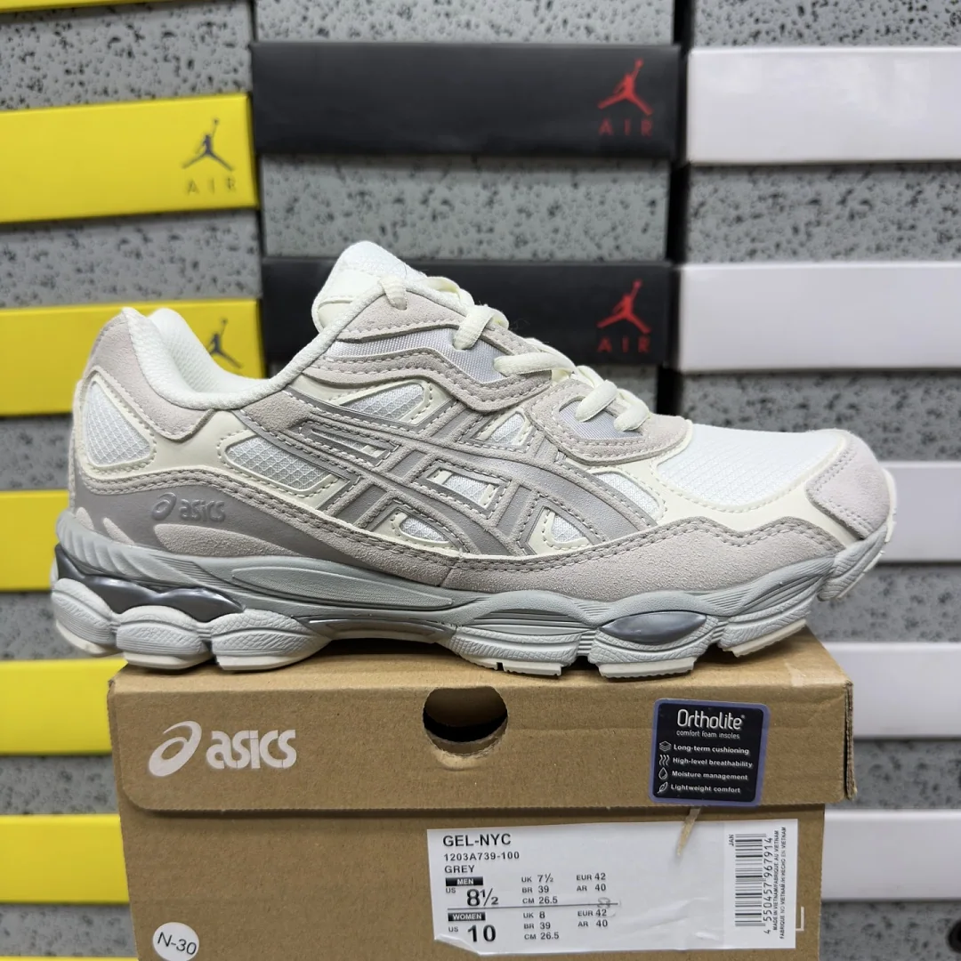 아식스 [WZ] 젤 NYC 1203A739-100 200465 Asics Gel-NYC Cream Grey
