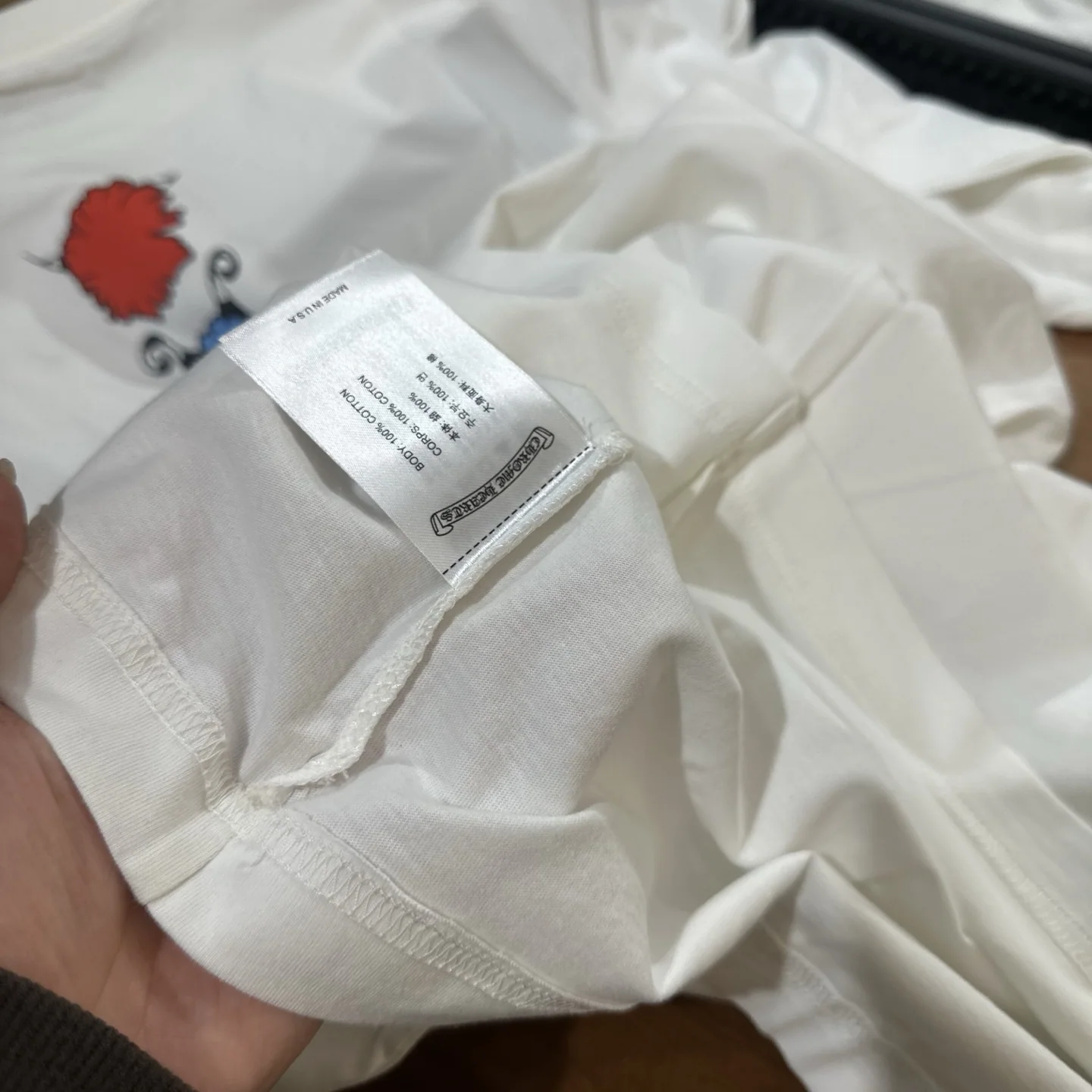 크롬하츠 220 g 플리스 프린팅 반팔 티셔츠 220 G 상세 이미지 4