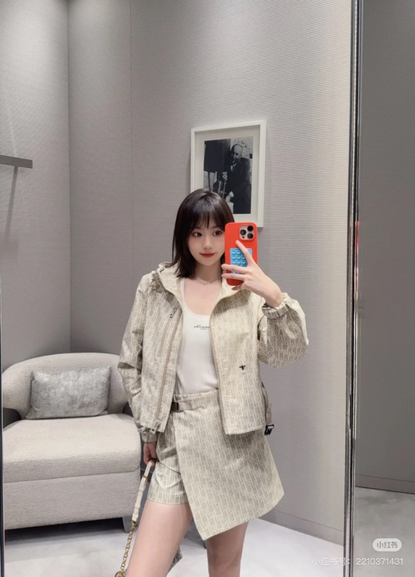 디올 골드 오블리크 자카드 여성 자켓 25 SS 상세 이미지 4