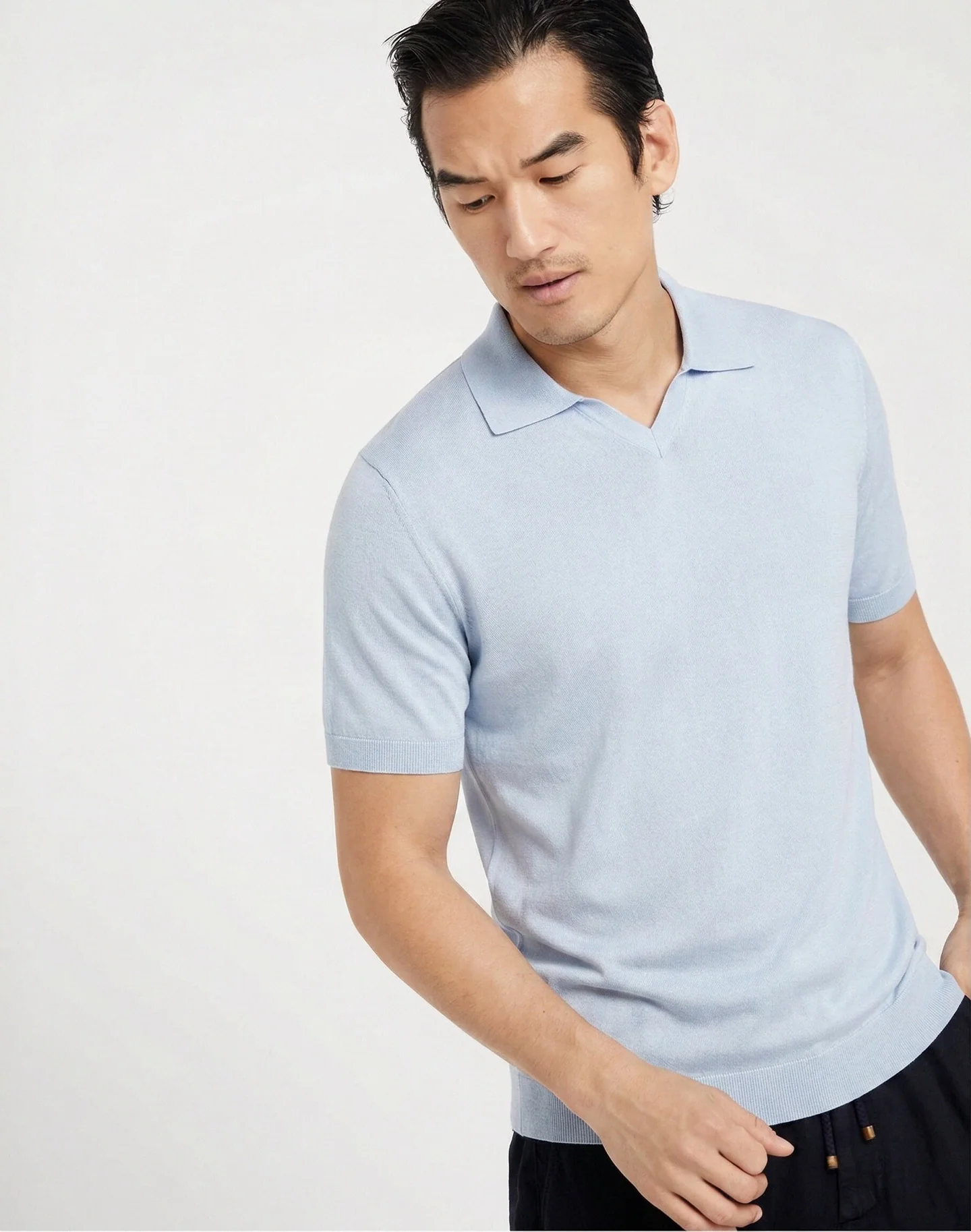 브루넬로쿠치넬리 남성 아세테이트 텐셀 혼방 반팔 티셔츠 상세 이미지 2