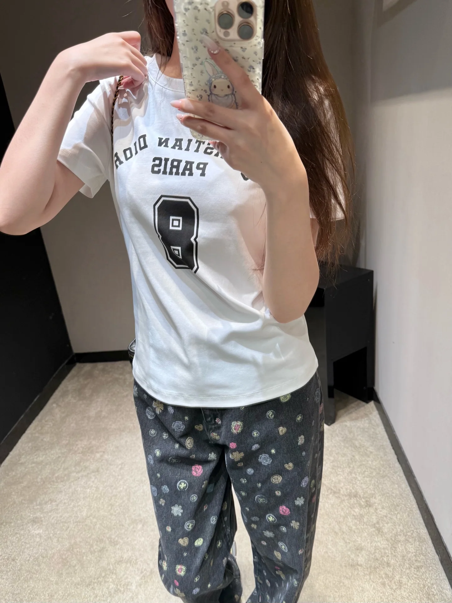 디올 여성 라운드넥 반팔 티셔츠 상세 이미지 2