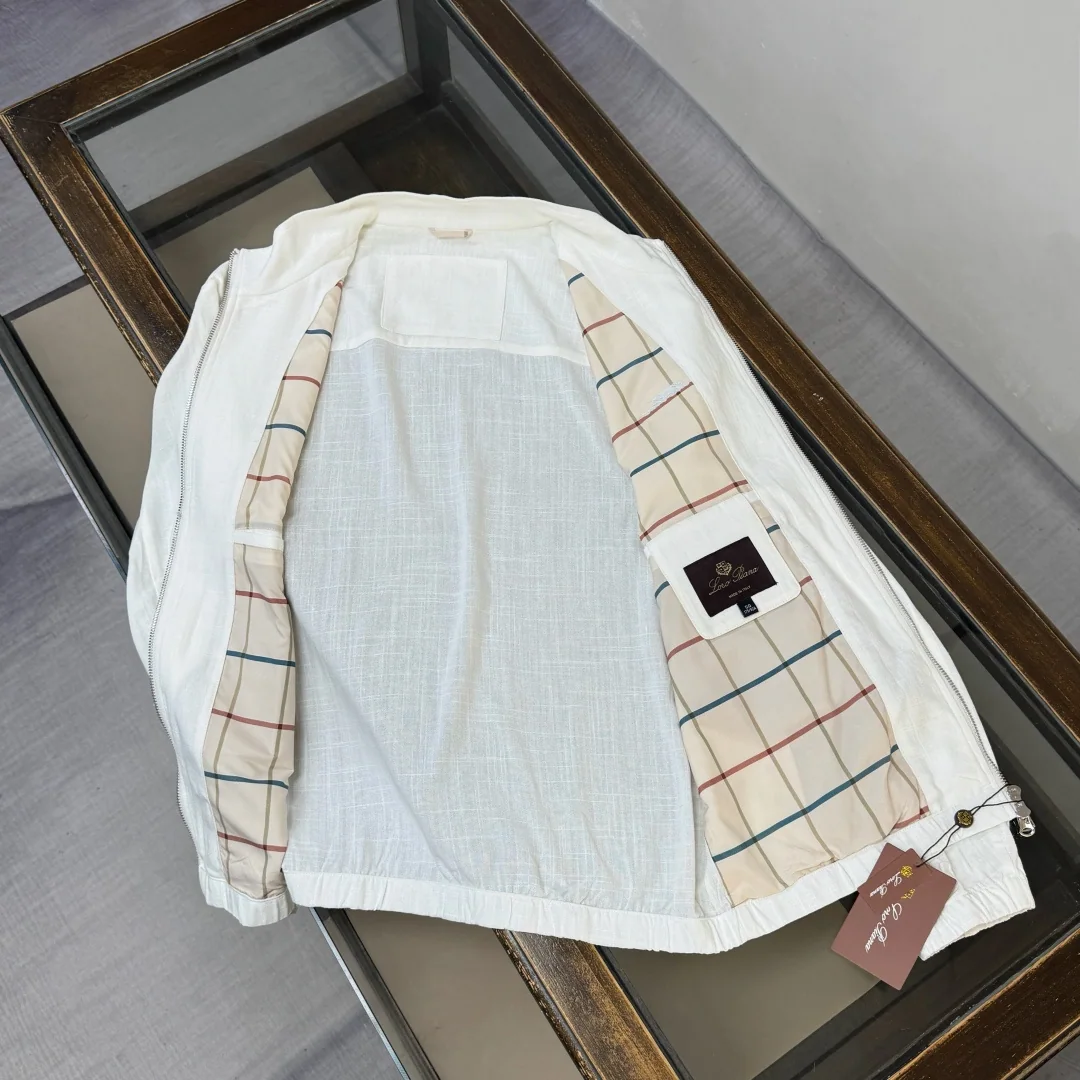 로로피아나 코튼 린넨 스탠드카라 남성 자켓 26 SS 상세 이미지 7