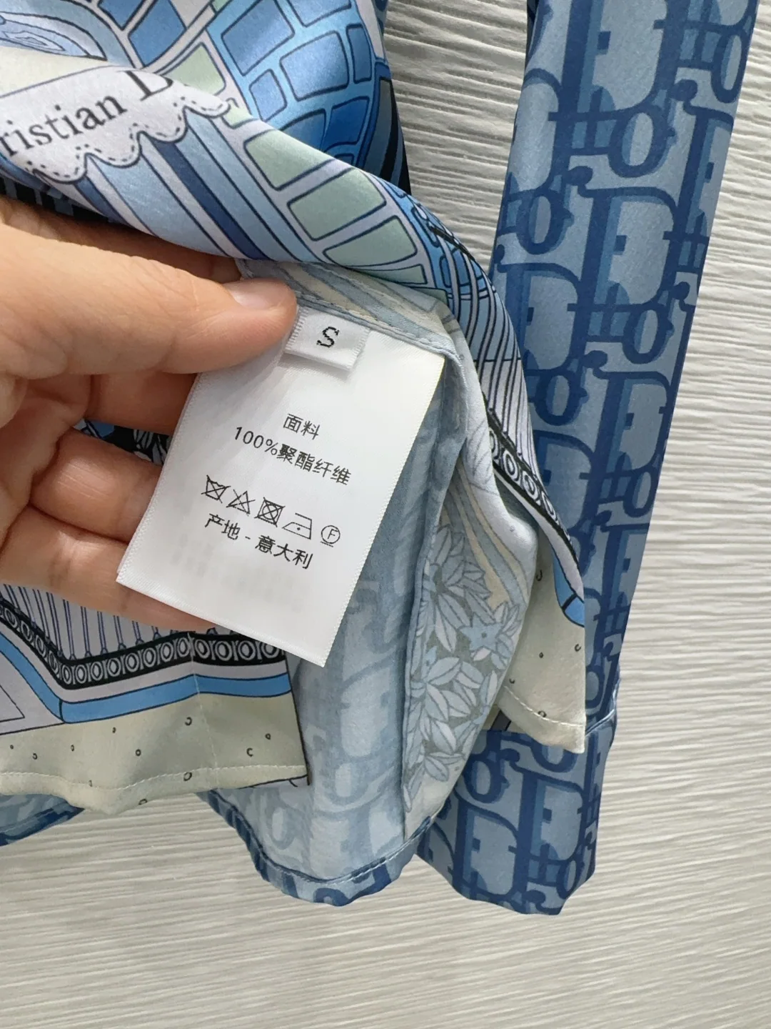 디올 프린트 여성 셔츠 상세 이미지 8
