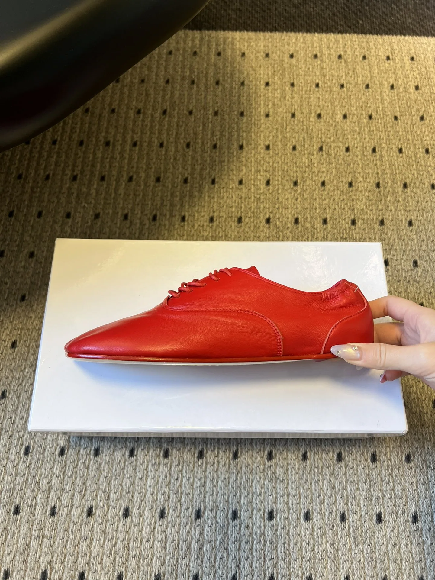 마르지엘라 스퀘어토 레이스업 플랫슈즈 상세 이미지 7