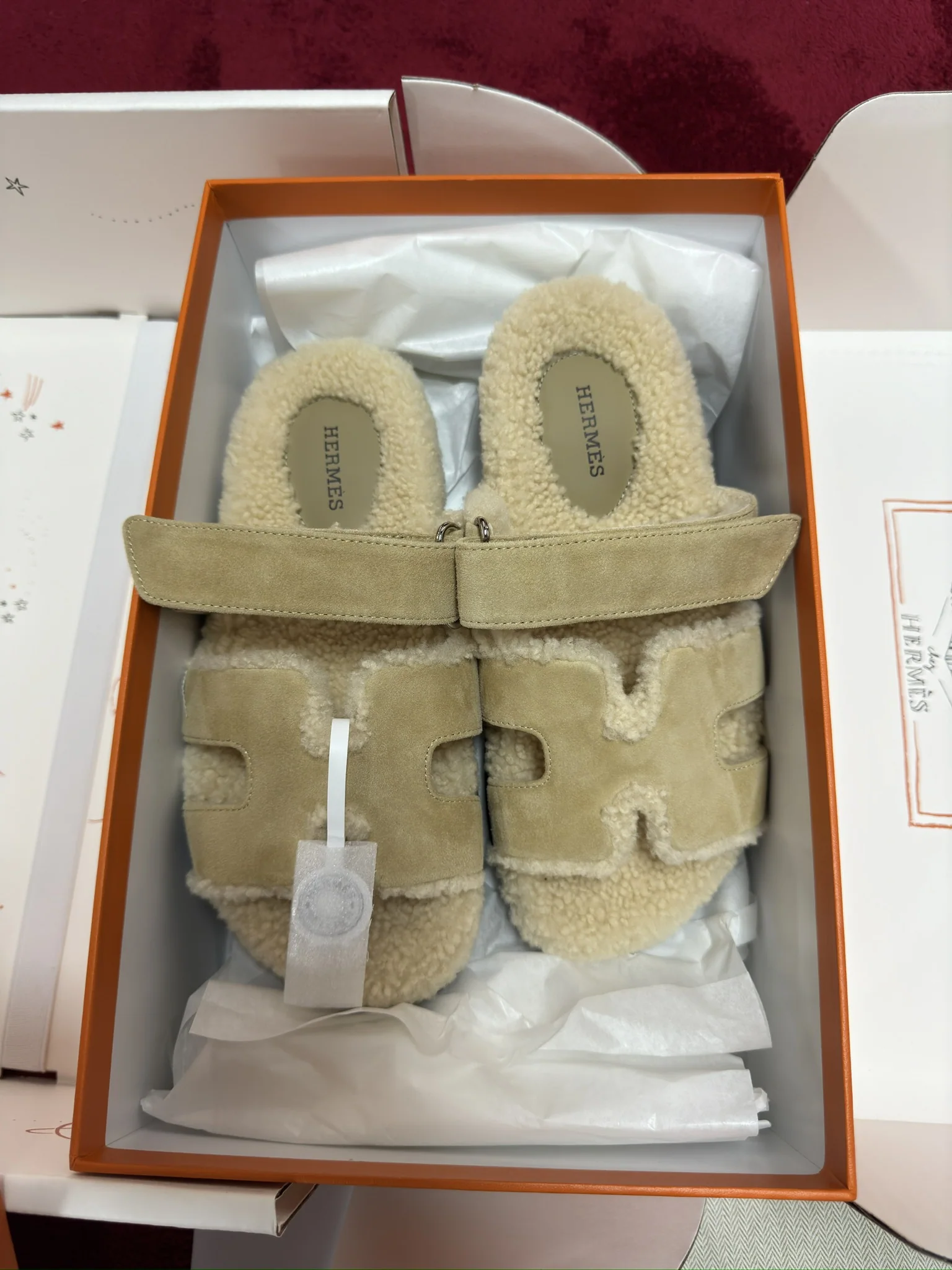 에르메스 퍼 스웨이드 램스킨 부티 신발 상세 이미지 9