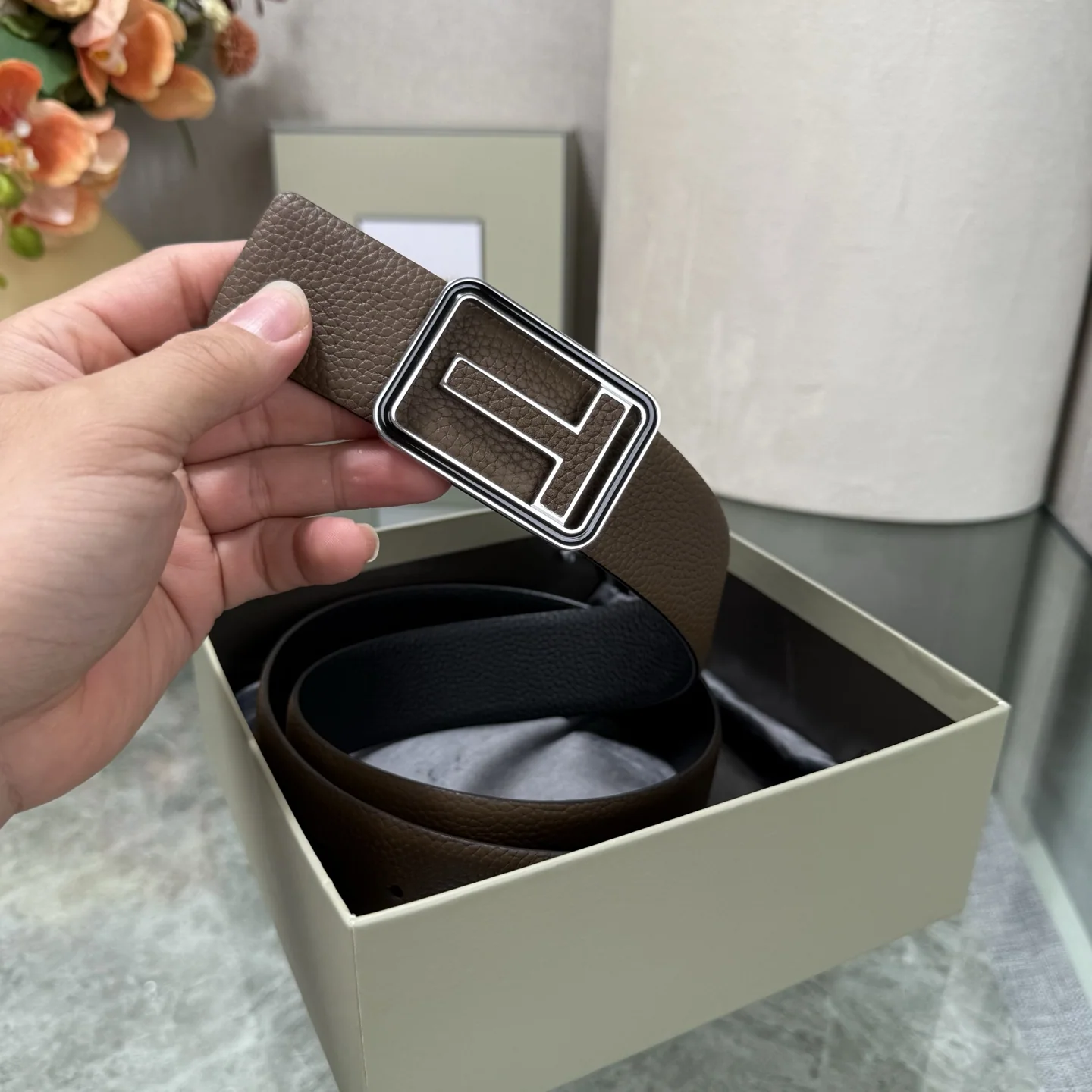 톰포드 양면 소가죽 벨트 상세 이미지 2