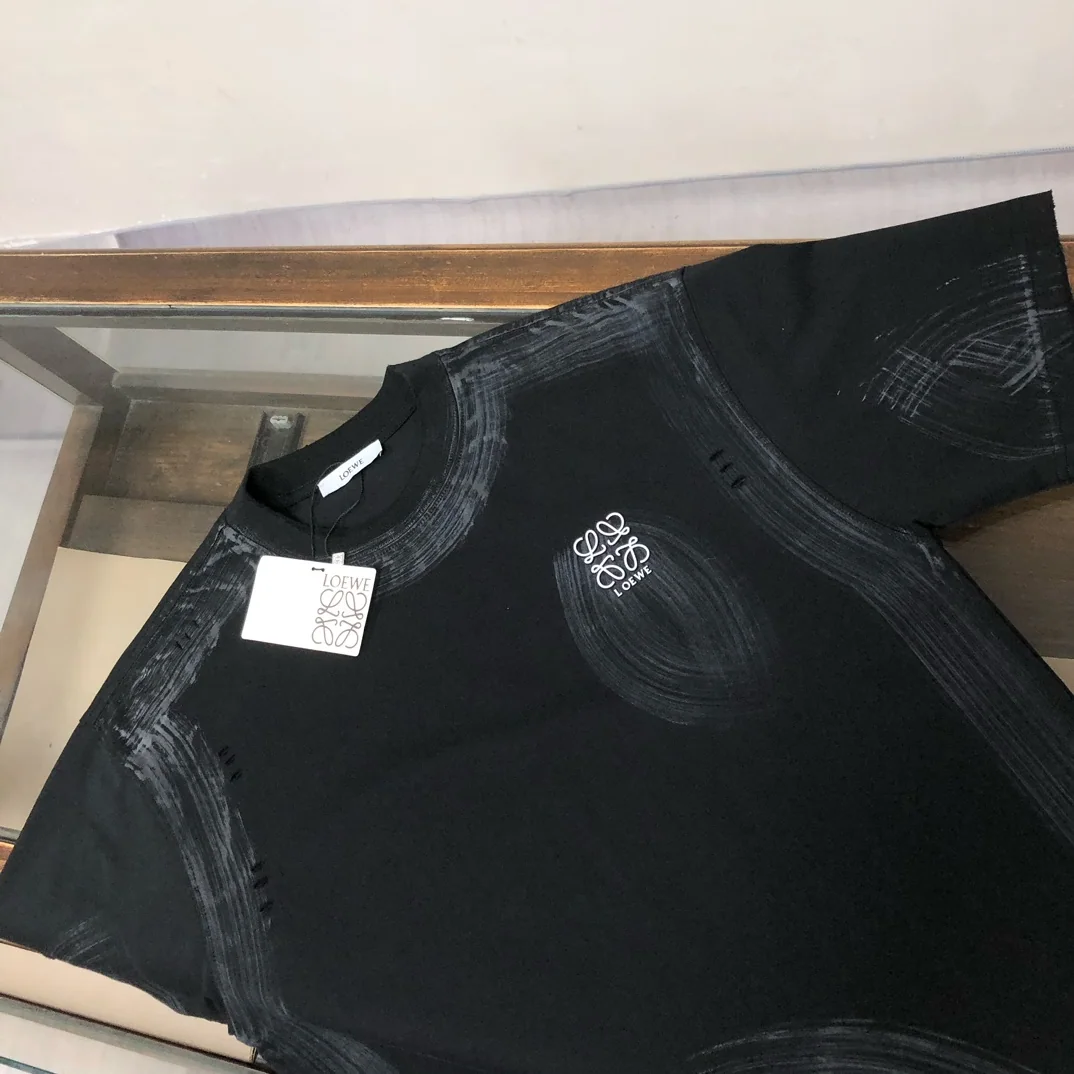 로에베 워시드 크루넥 남성 반팔 티셔츠 상세 이미지 3