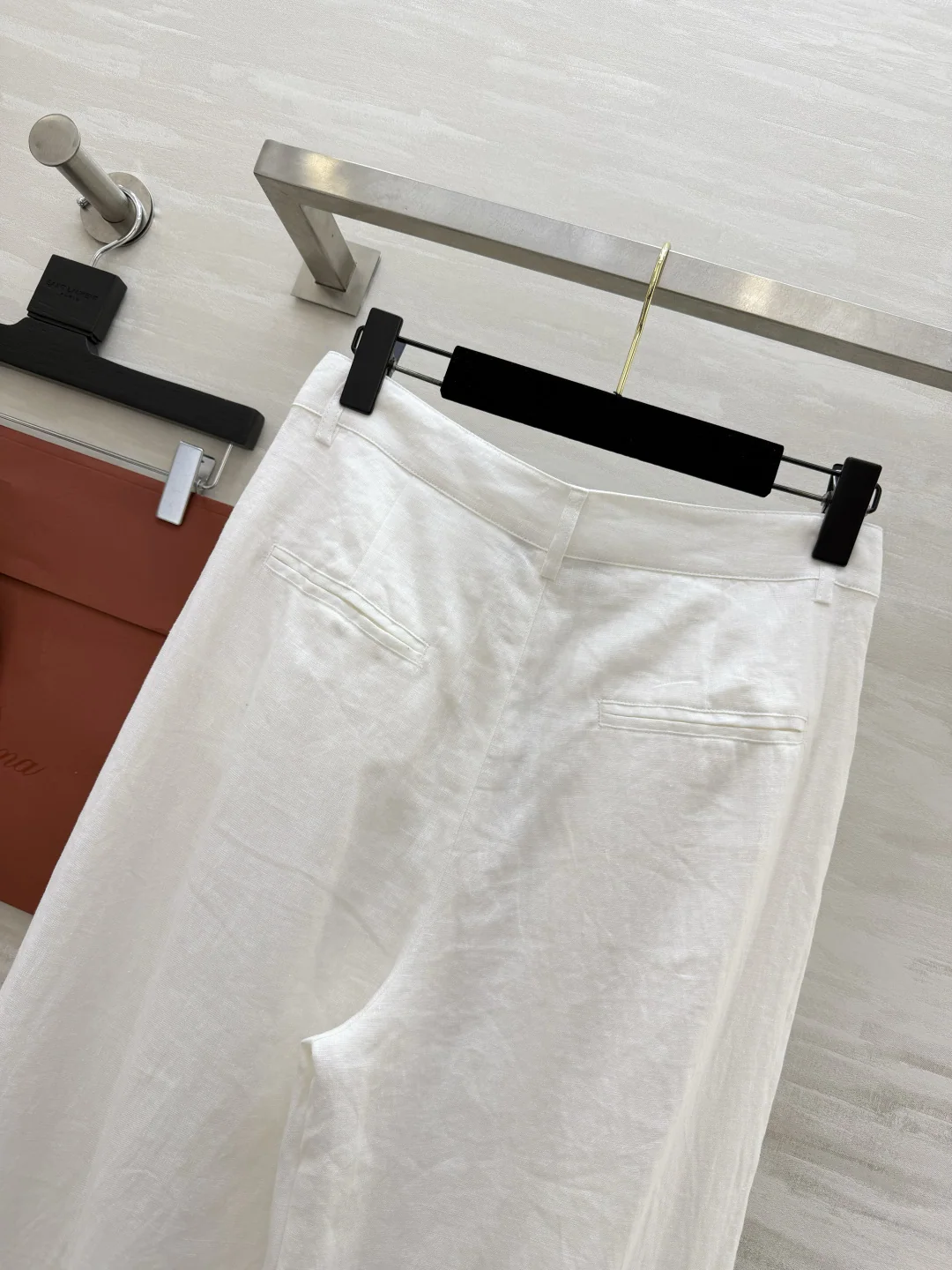 로로피아나 린넨 하이웨스트 플리츠 여성 바지 상세 이미지 8