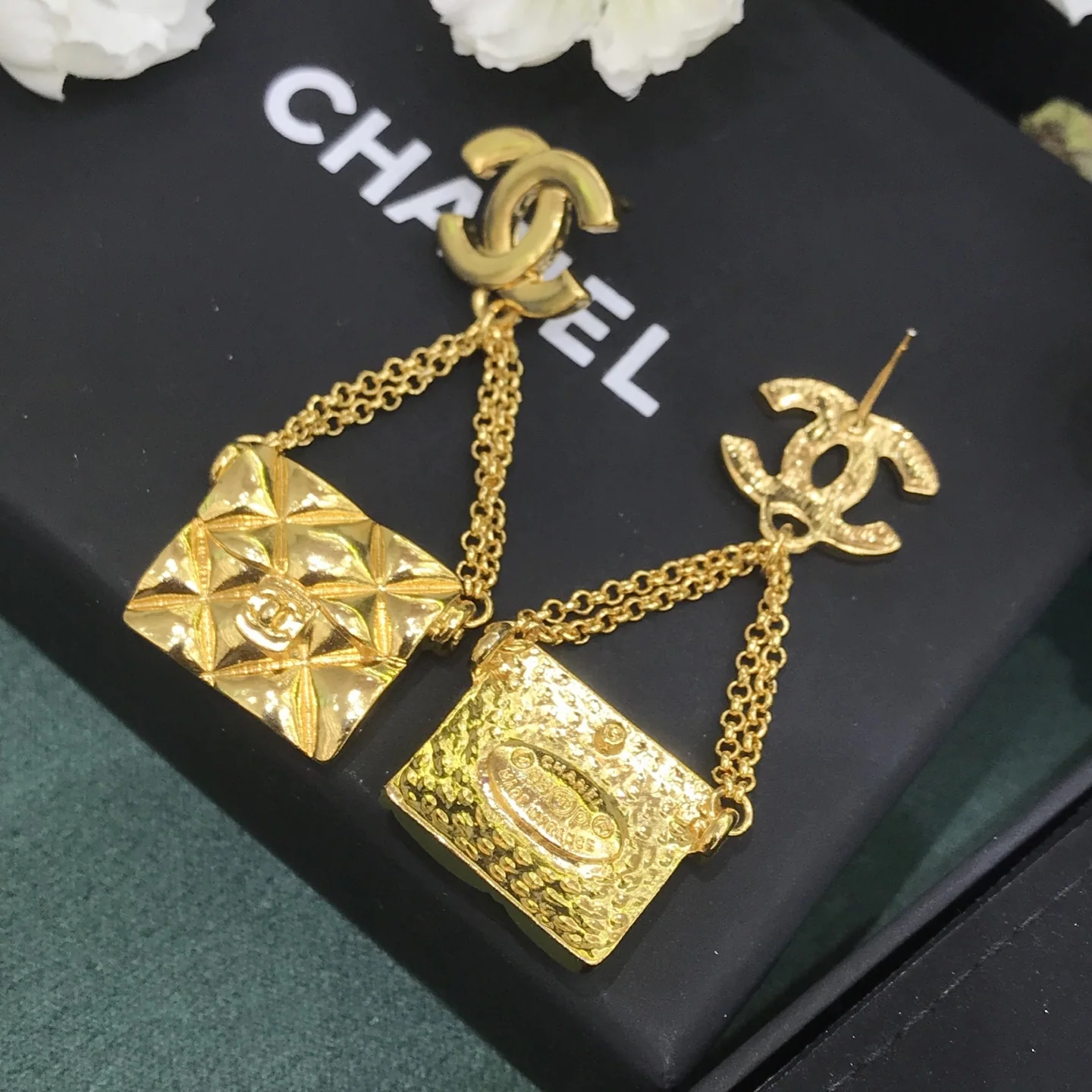 샤넬 더블 C 빈티지 골드 귀걸이 상세 이미지 7