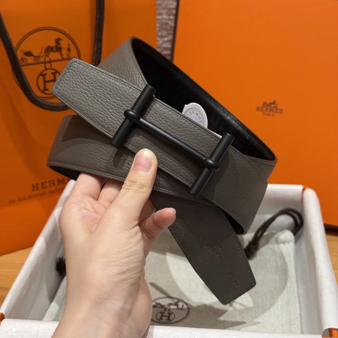 에르메스 당클르 양면 가죽 벨트 175612