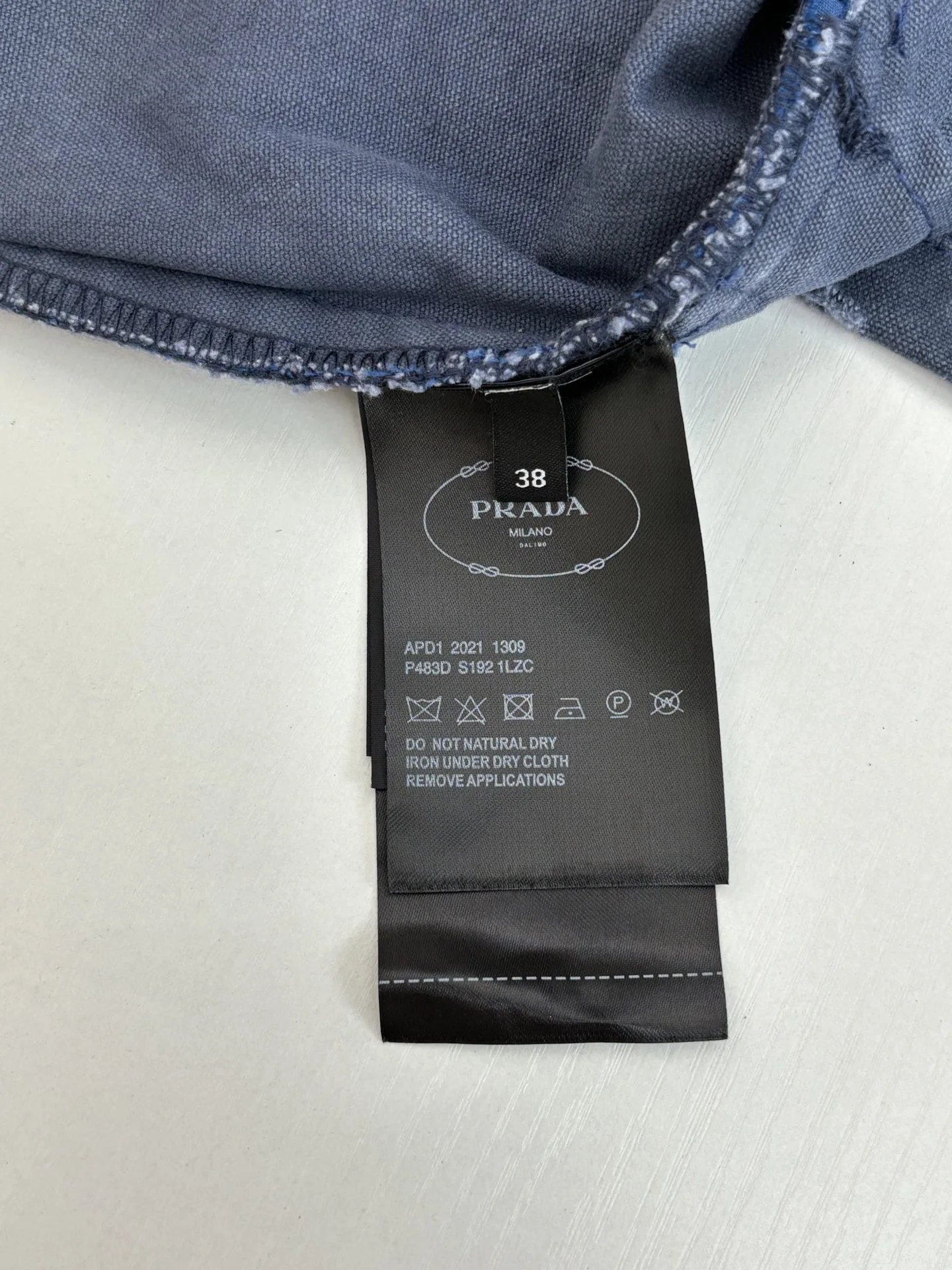 프라다 데님 포켓 자켓 남녀공용 상세 이미지 11