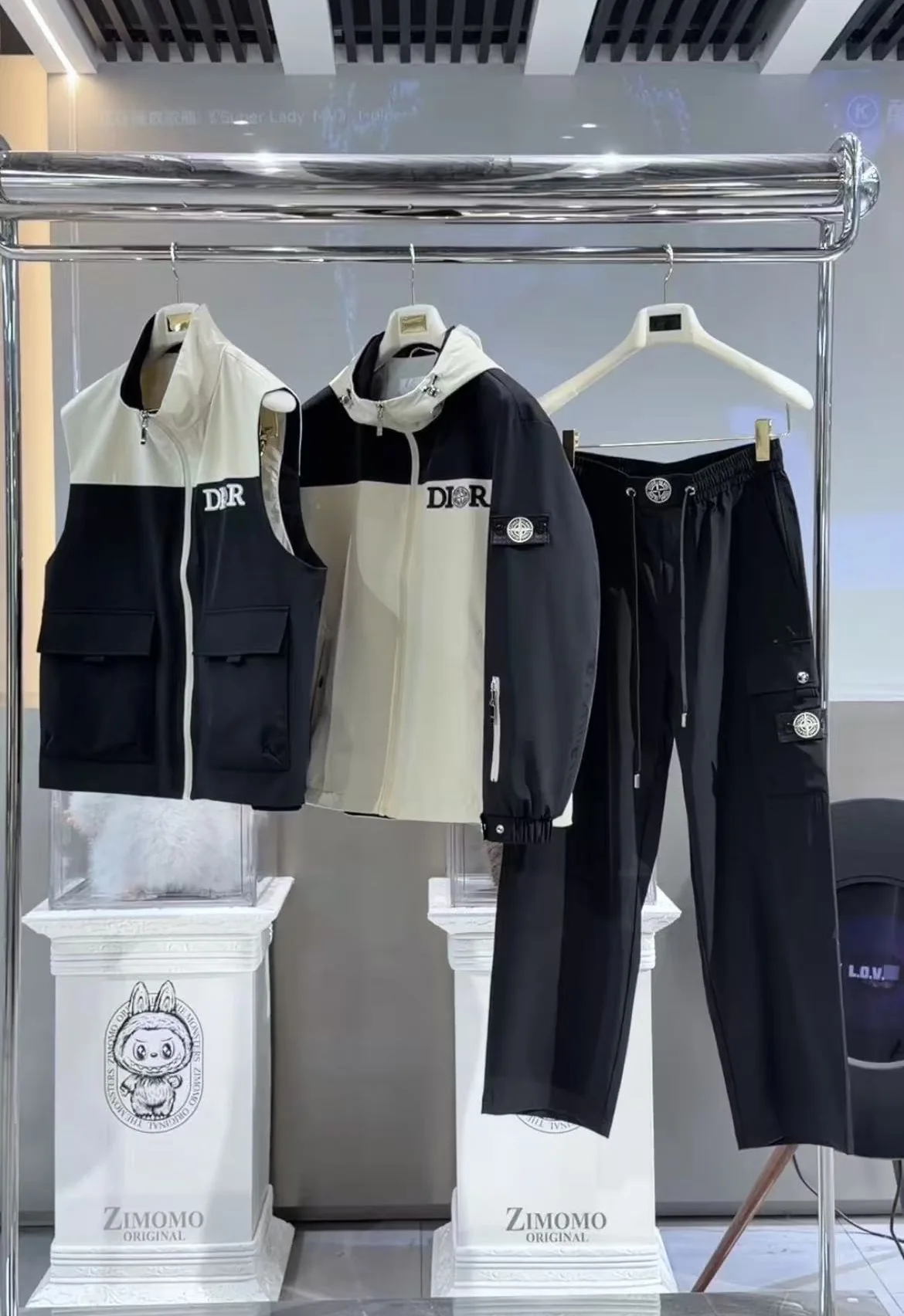 디올 남성 린넨 자켓 베스트 팬츠 3 종 세트 상세 이미지 10