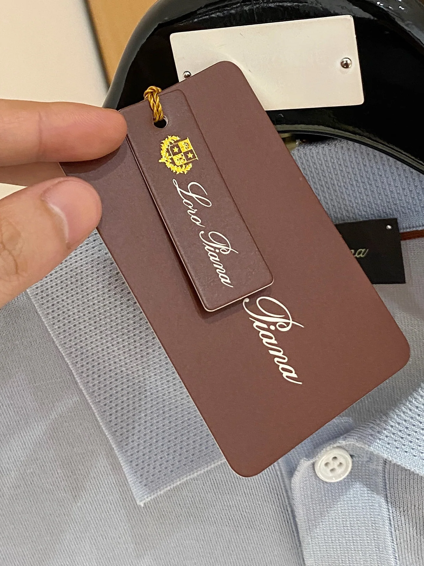 로로피아나 아세테이트 텐셀 혼방 남성 반팔티 상세 이미지 6
