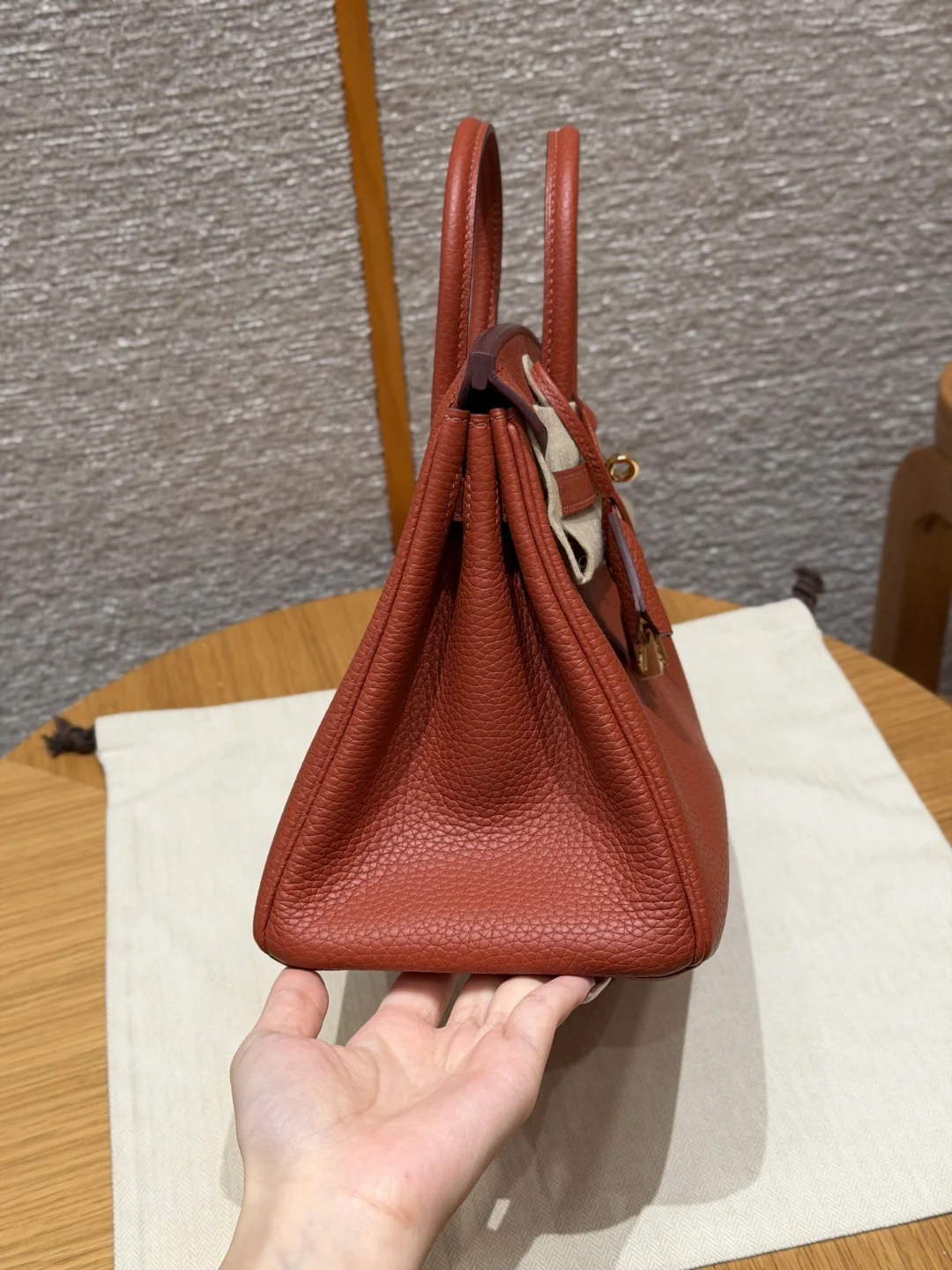 에르메스 버킨 25 cm 토마토 레드 가방 상세 이미지 2