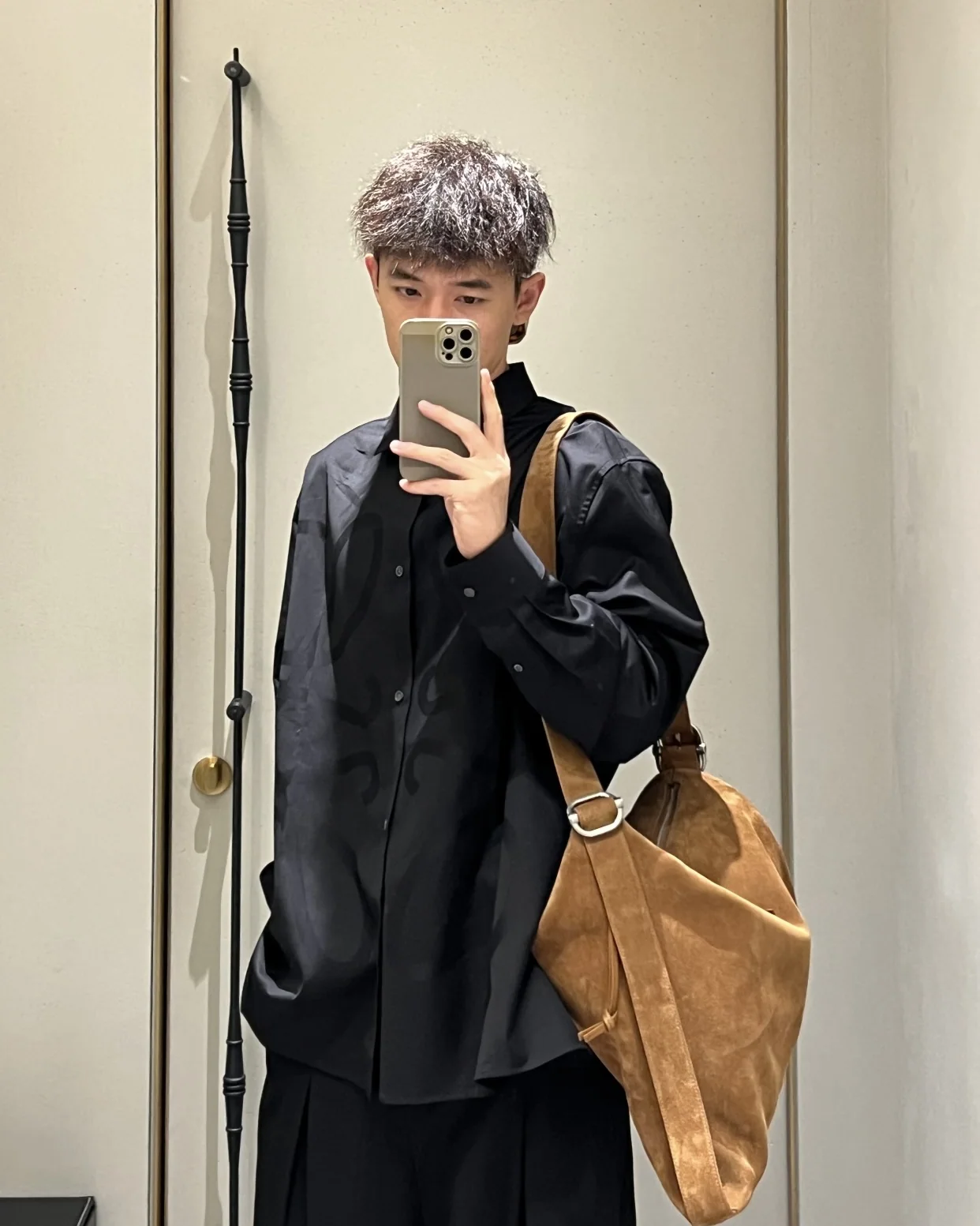 로에베 자카드 코튼 패턴 남성 긴팔 셔츠 상세 이미지 8