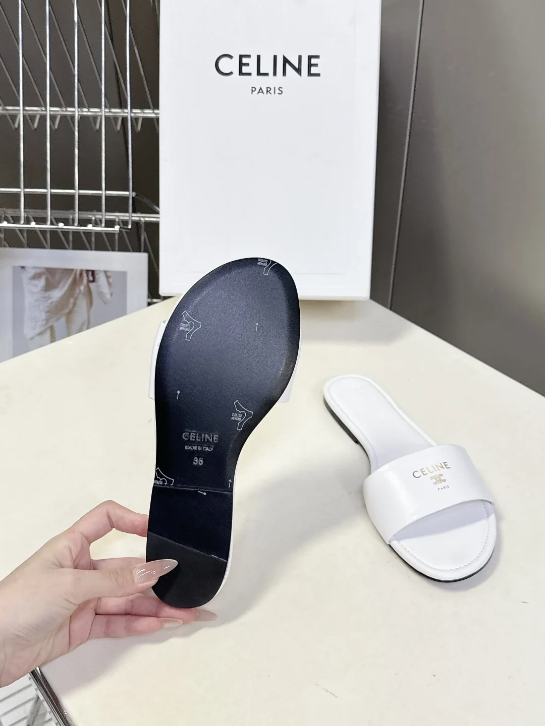 셀린느 빈티지 로마 샌들 상세 이미지 9