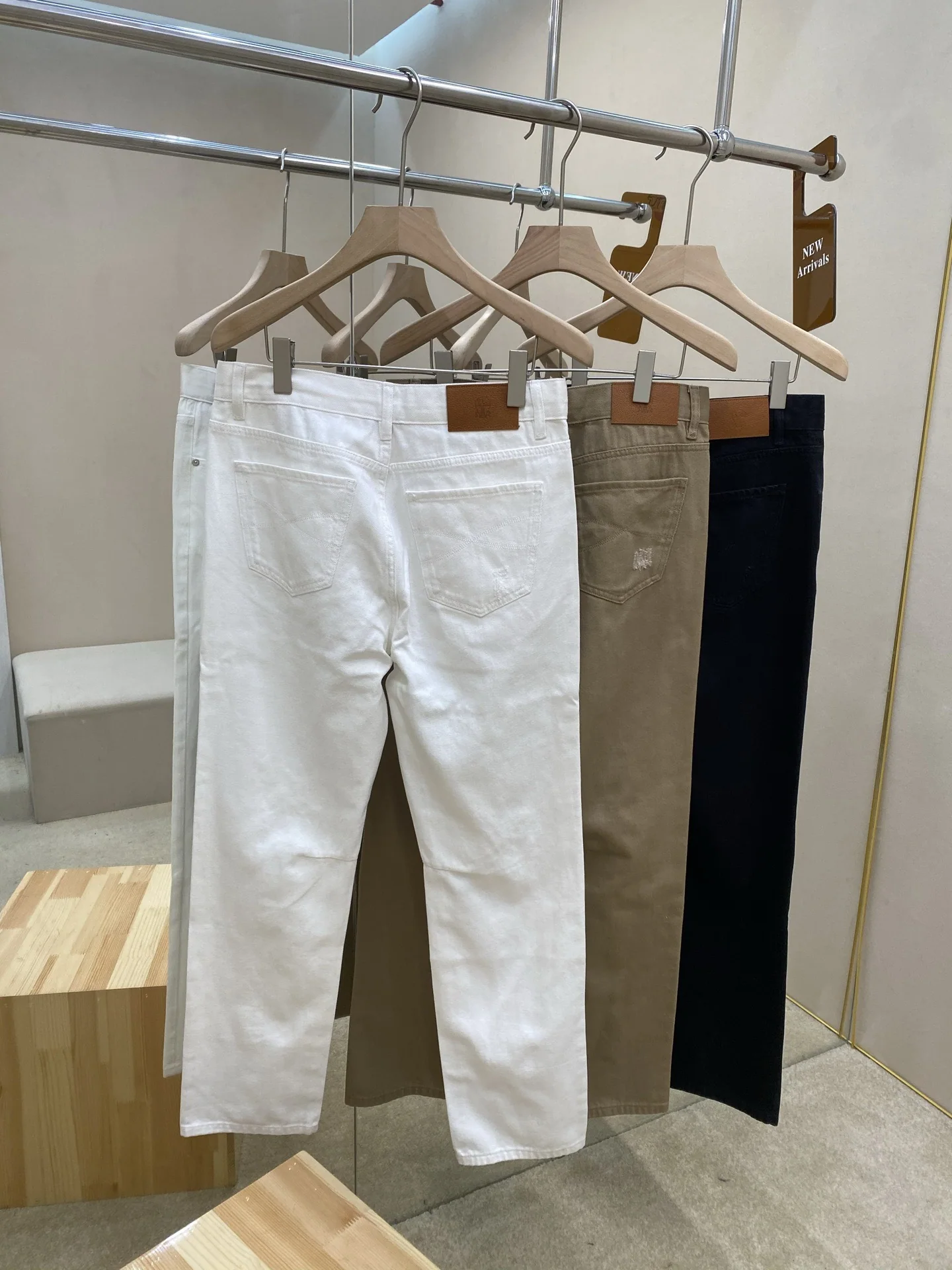 브루넬로쿠치넬리 코튼 데님 슬림핏 청바지 상세 이미지 5