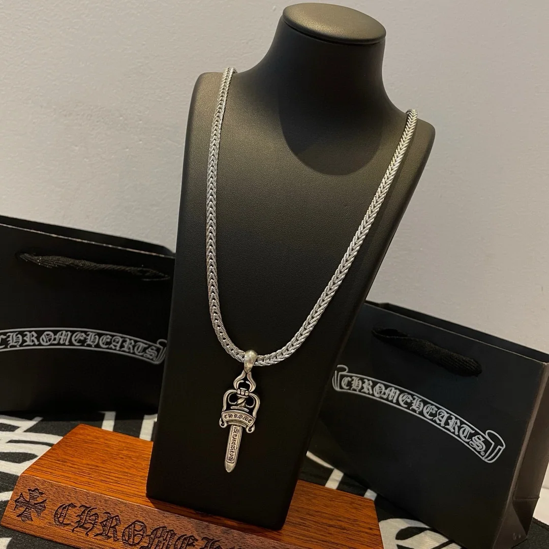 크롬하츠 스네이크본 소드 펜던트 목걸이 상세 이미지 9
