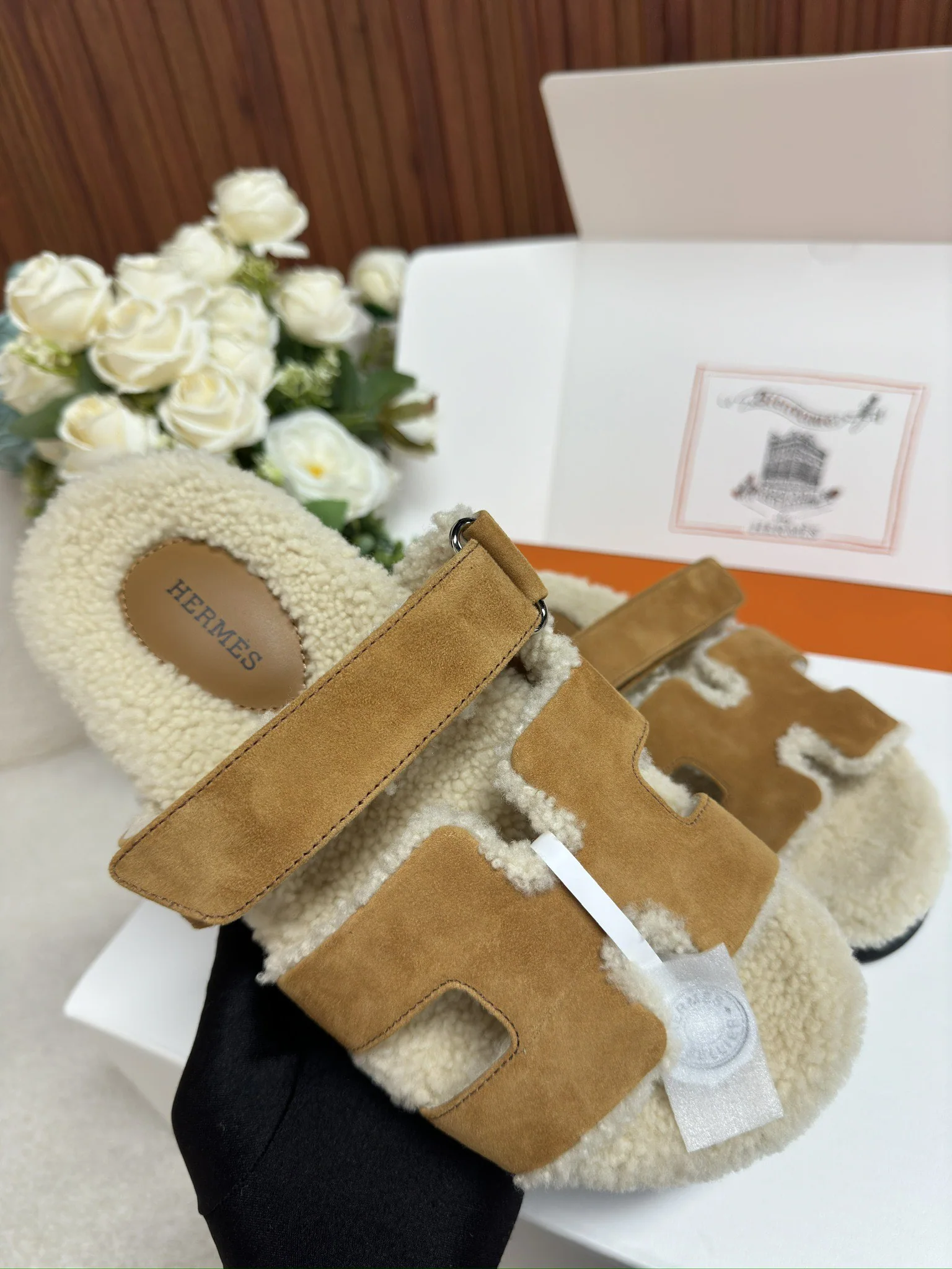 에르메스 롤업 퍼 부티 신발 상세 이미지 5