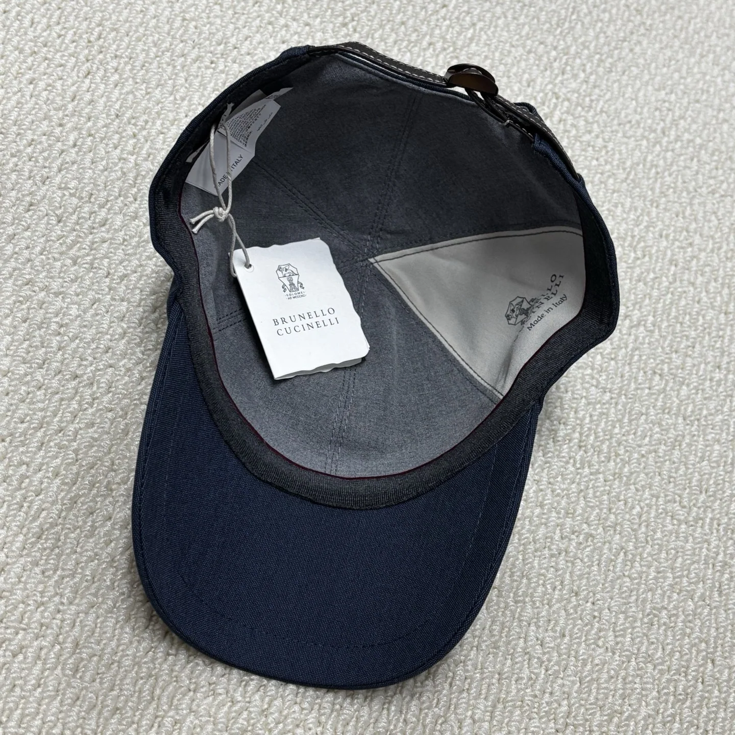 브루넬로쿠치넬리 가죽 베이스볼 캡 상세 이미지 6