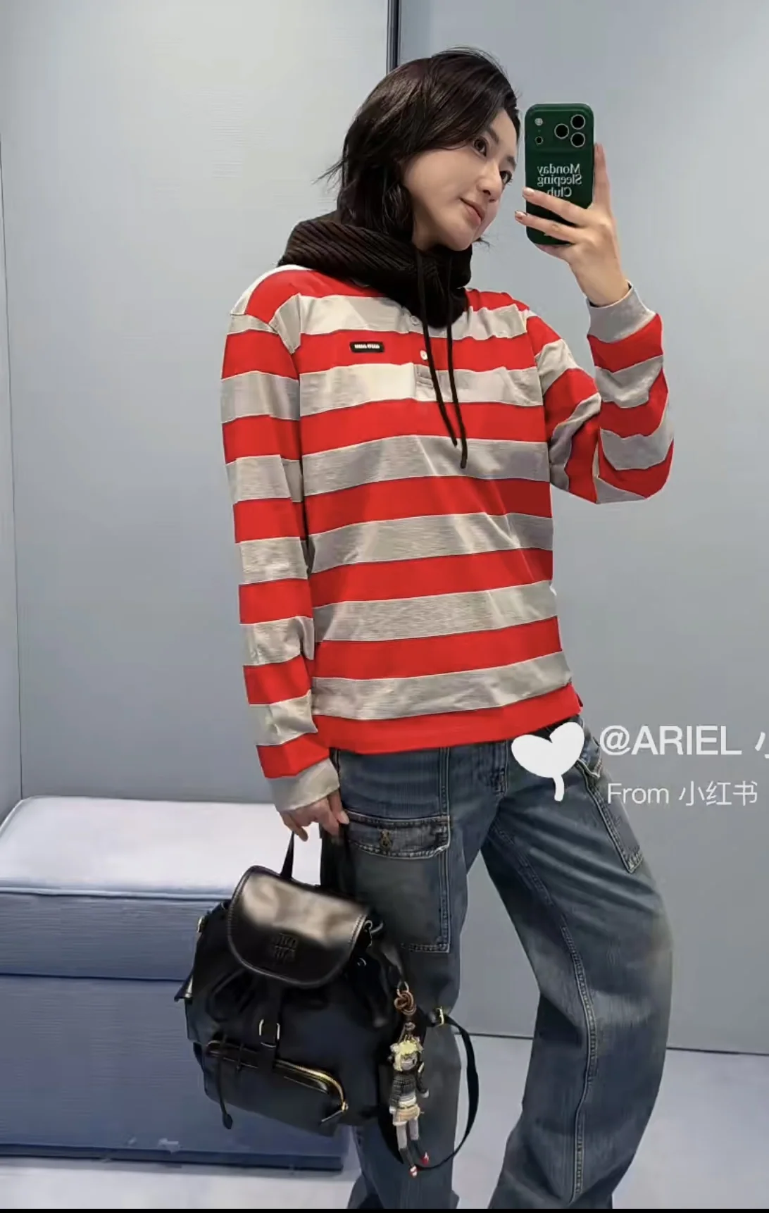 미우미우 레트로 멀티포켓 카고 청바지 상세 이미지 8