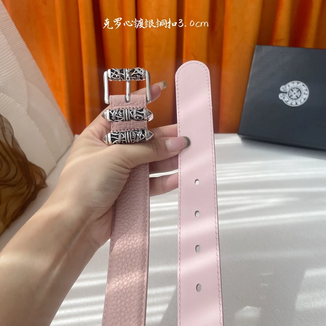 크롬하츠 켈틱 드래곤 버클 가죽 벨트 상세 이미지 4