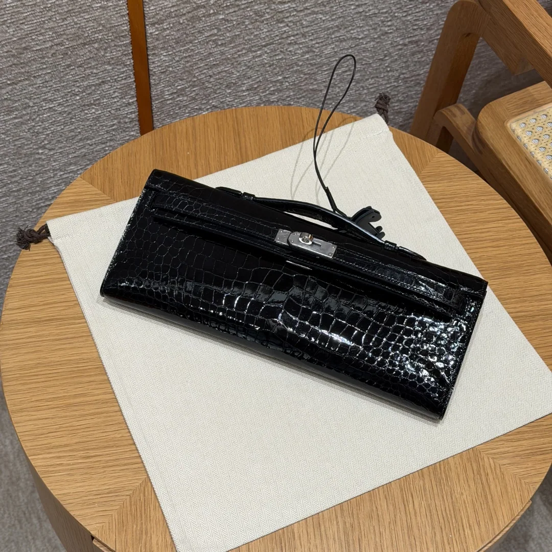 에르메스 켈리 블랙 실버 하드웨어 가방 상세 이미지 7