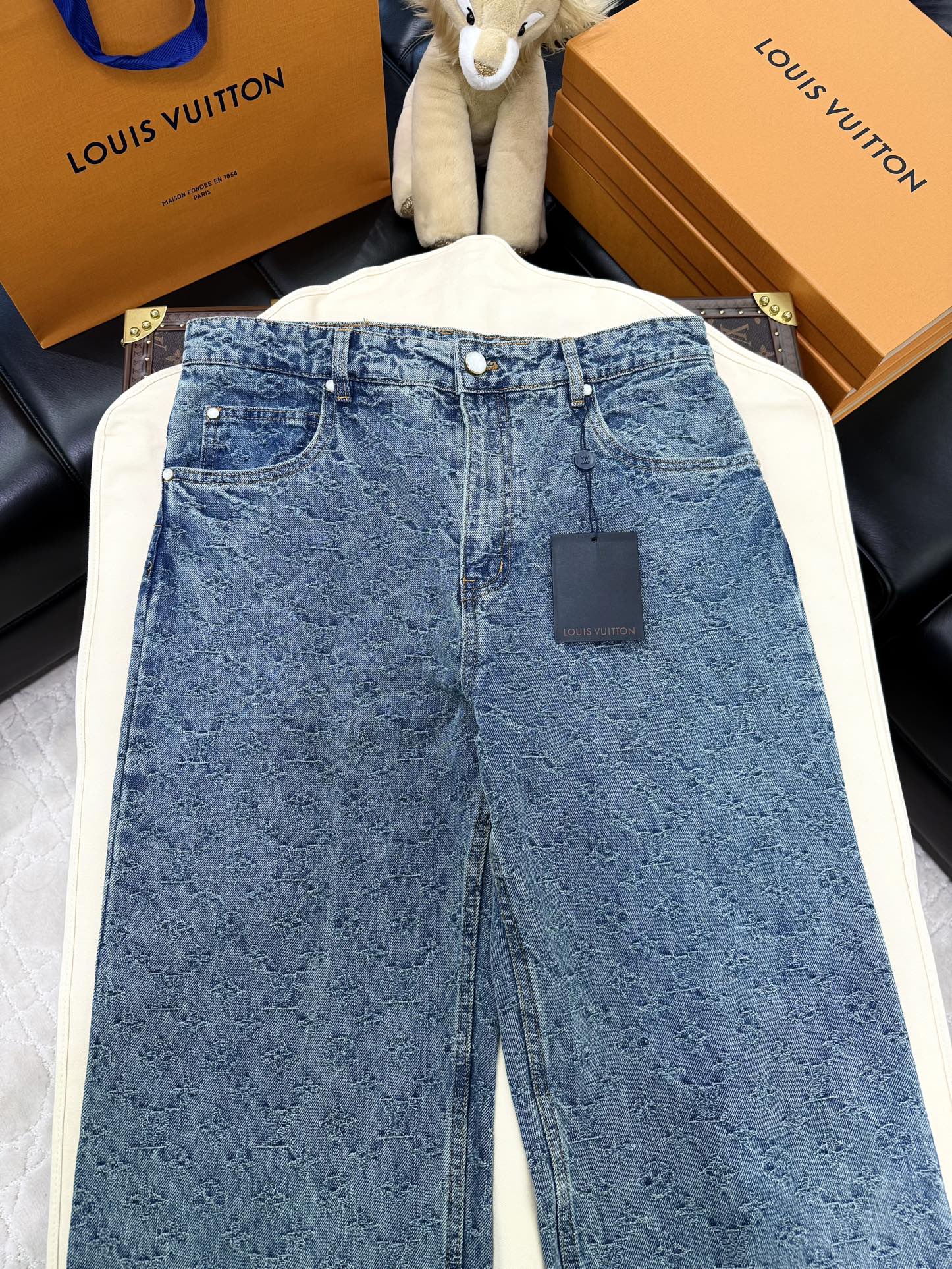 루이비통 LV 자카드 여성 바지 상세 이미지 3