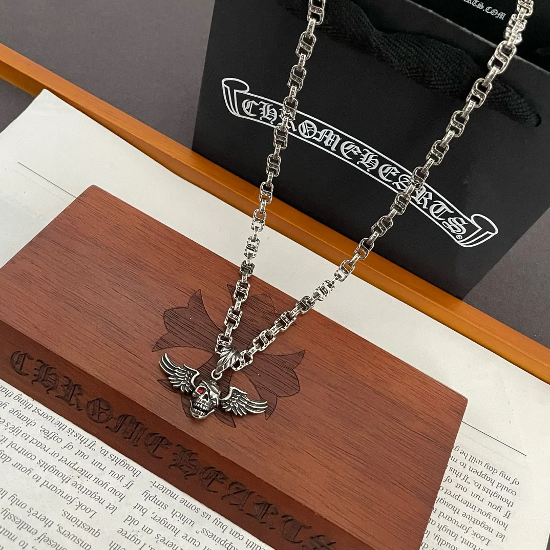 크롬하츠 S 레터 해골 펜던트 목걸이 상세 이미지 9