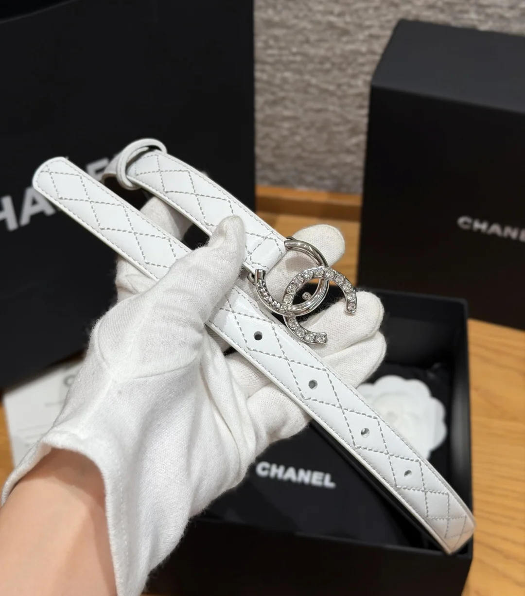 샤넬 램스킨 퀼팅 20mm 벨트 상세 이미지 7