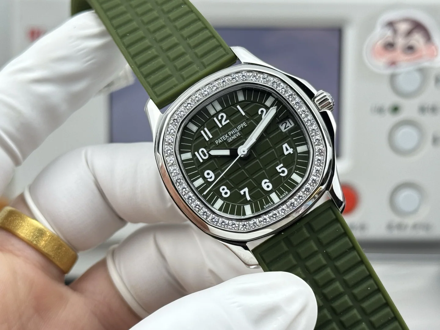 파텍필립 아쿠아넛 자동 여성용 GR 공장 레플리카 44065 Patek Philippe 상세 이미지 2