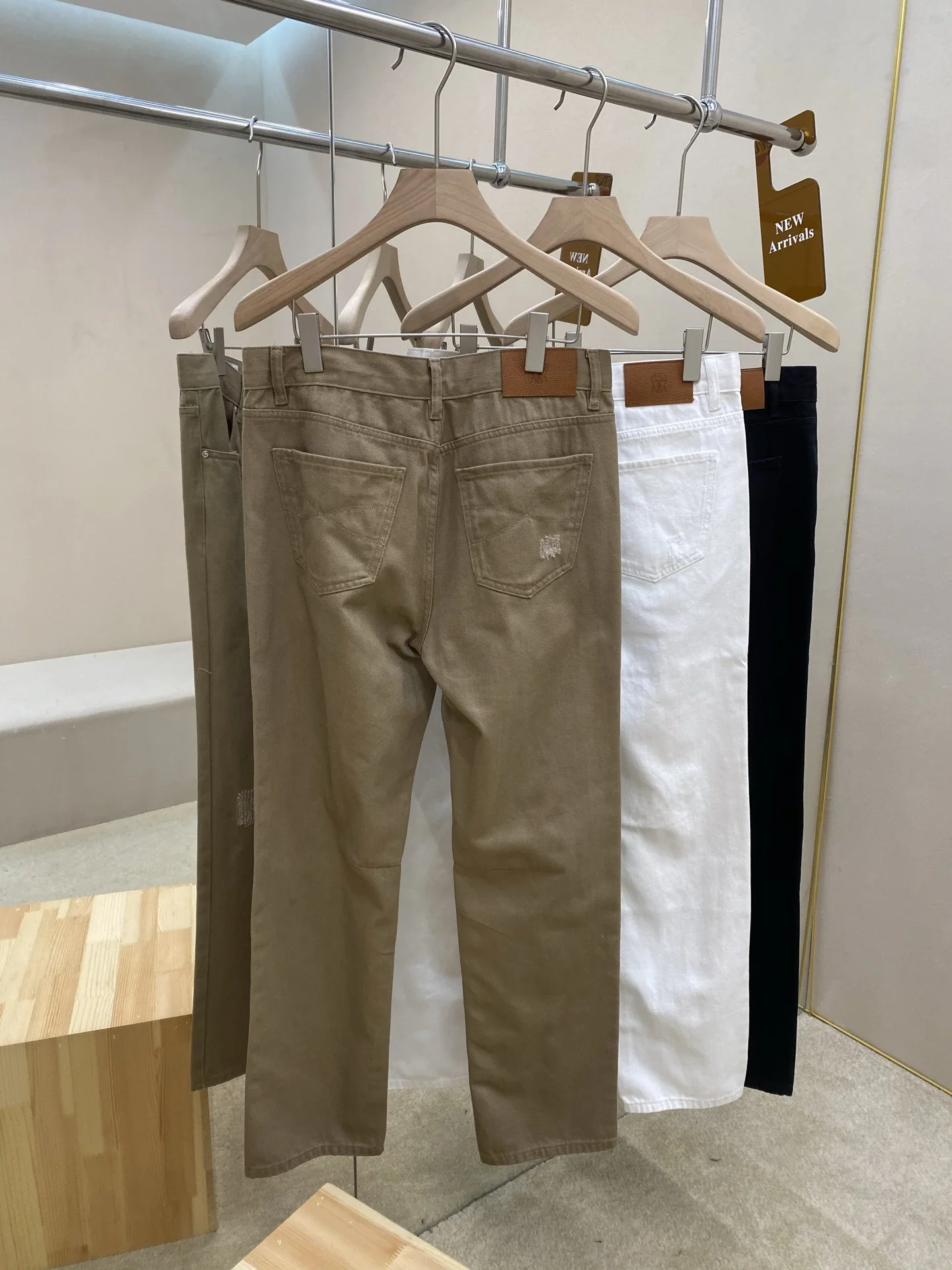 브루넬로쿠치넬리 코튼 데님 슬림핏 청바지 상세 이미지 4
