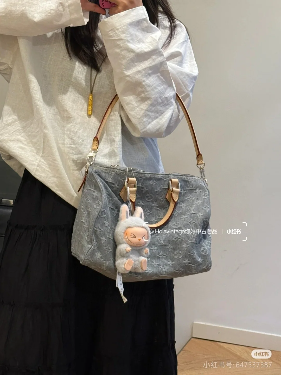 루이비통 버드케이지 데님 미니 숄더백 M13344 상세 이미지 7