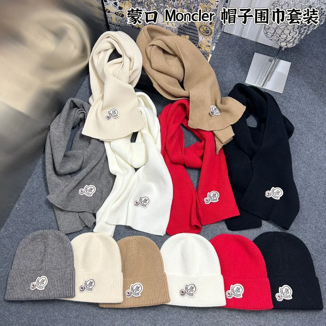 몽클레어 모자 스카프 세트 상세 이미지 1
