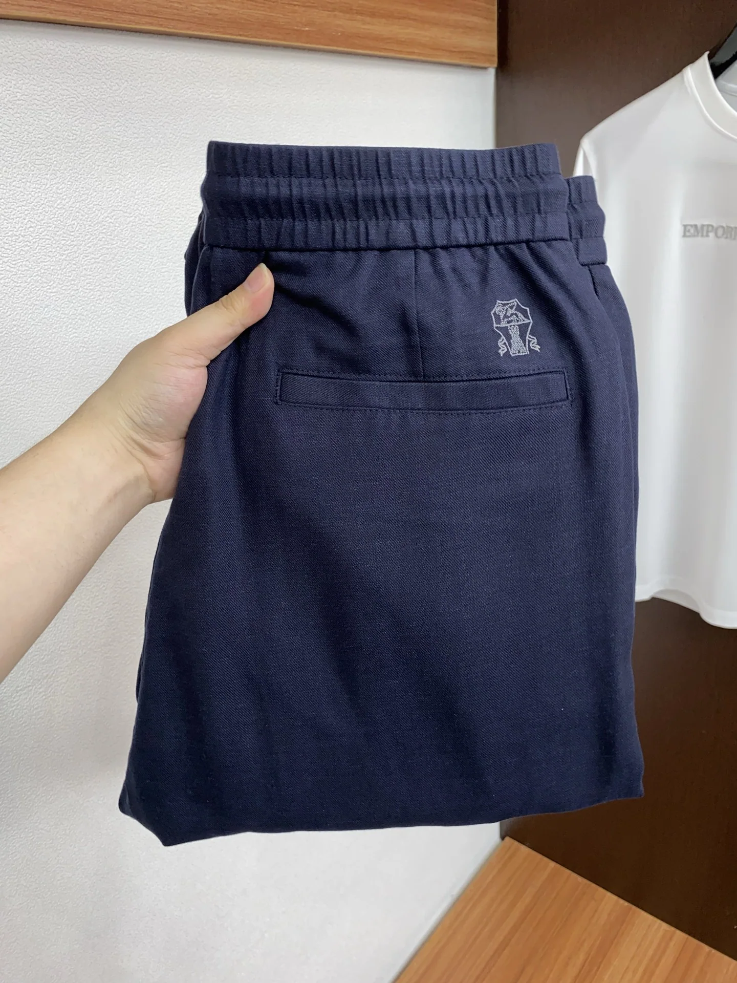 브루넬로쿠치넬리 면 린넨 혼방 남성 바지 상세 이미지 1
