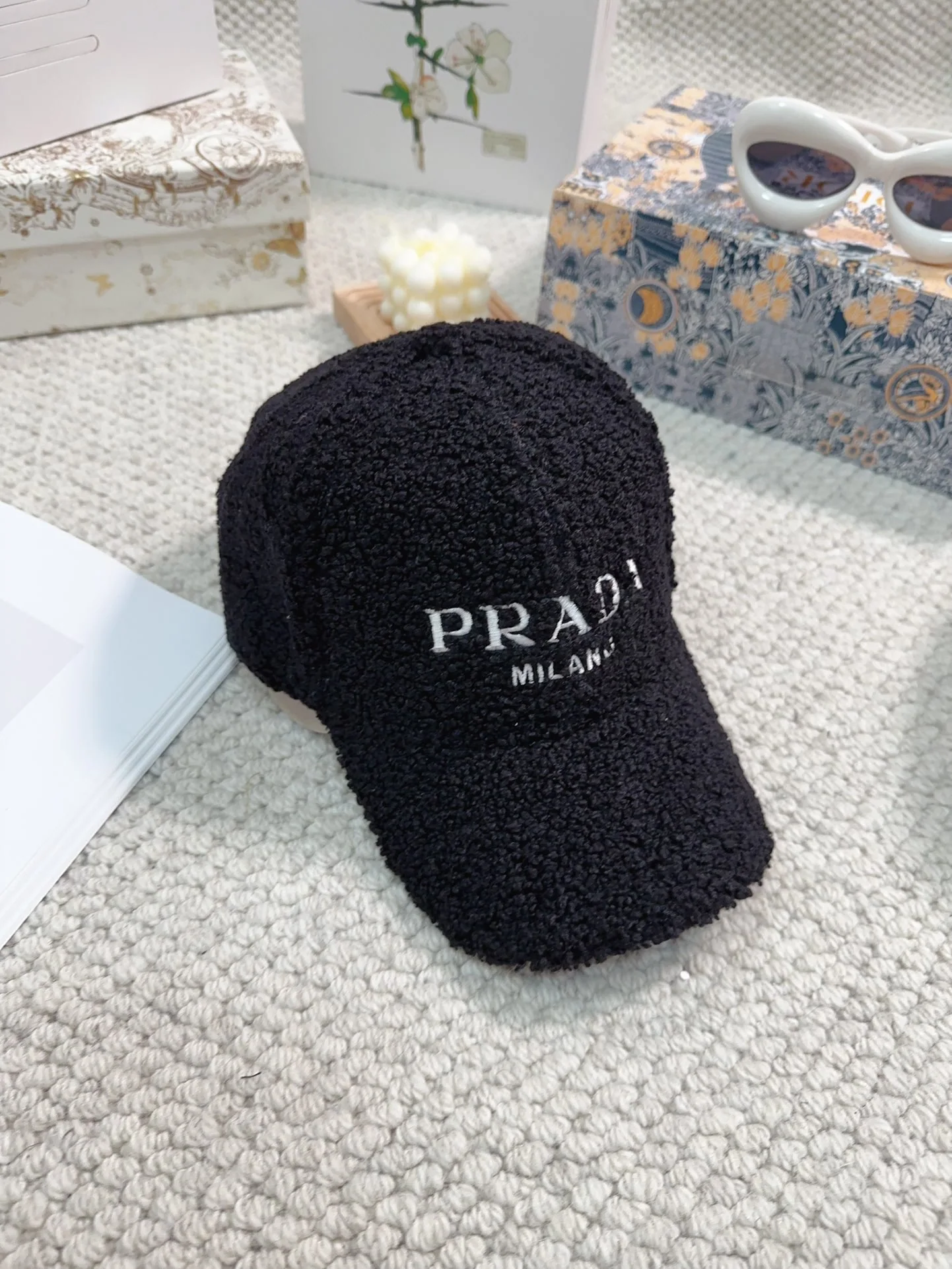 프라다 램울 베이스볼캡 상세 이미지 5