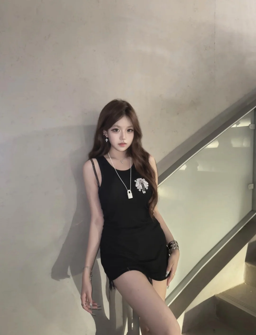 크롬하츠 가슴 검·덩굴 프린트 반팔 티셔츠 상세 이미지 5