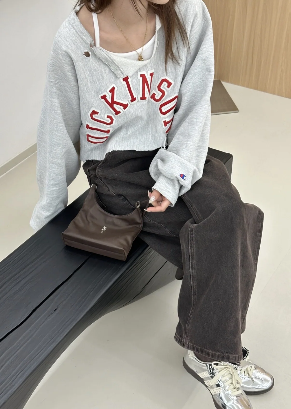 크롬하츠 브라운 비브 가방 상세 이미지 12