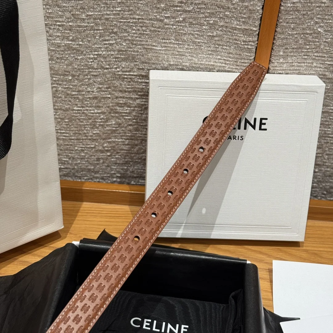셀린느 개선문 로고 소가죽 벨트 상세 이미지 7