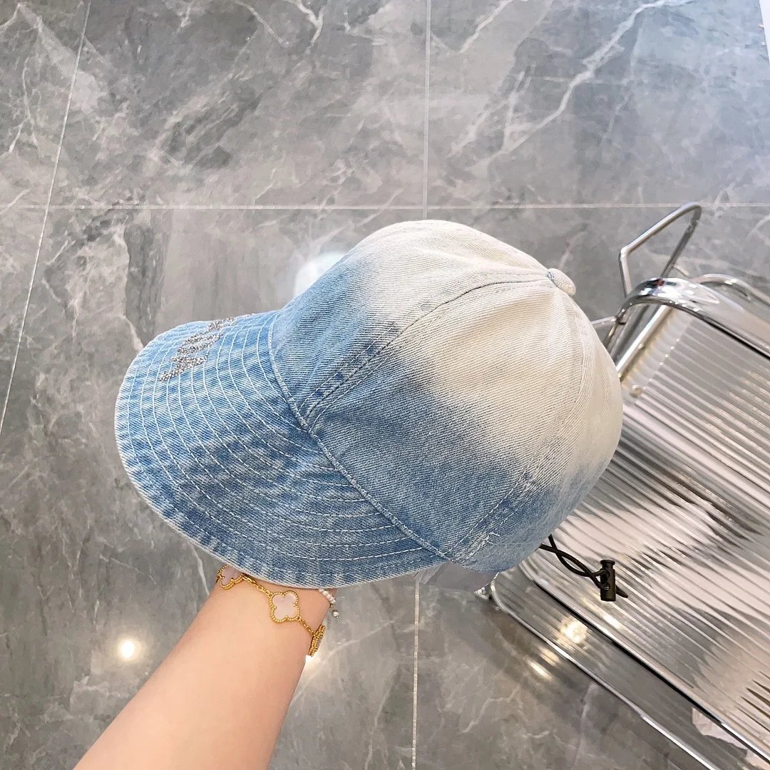 프라다 타이다이 염색 데님 버킷 햇 상세 이미지 7