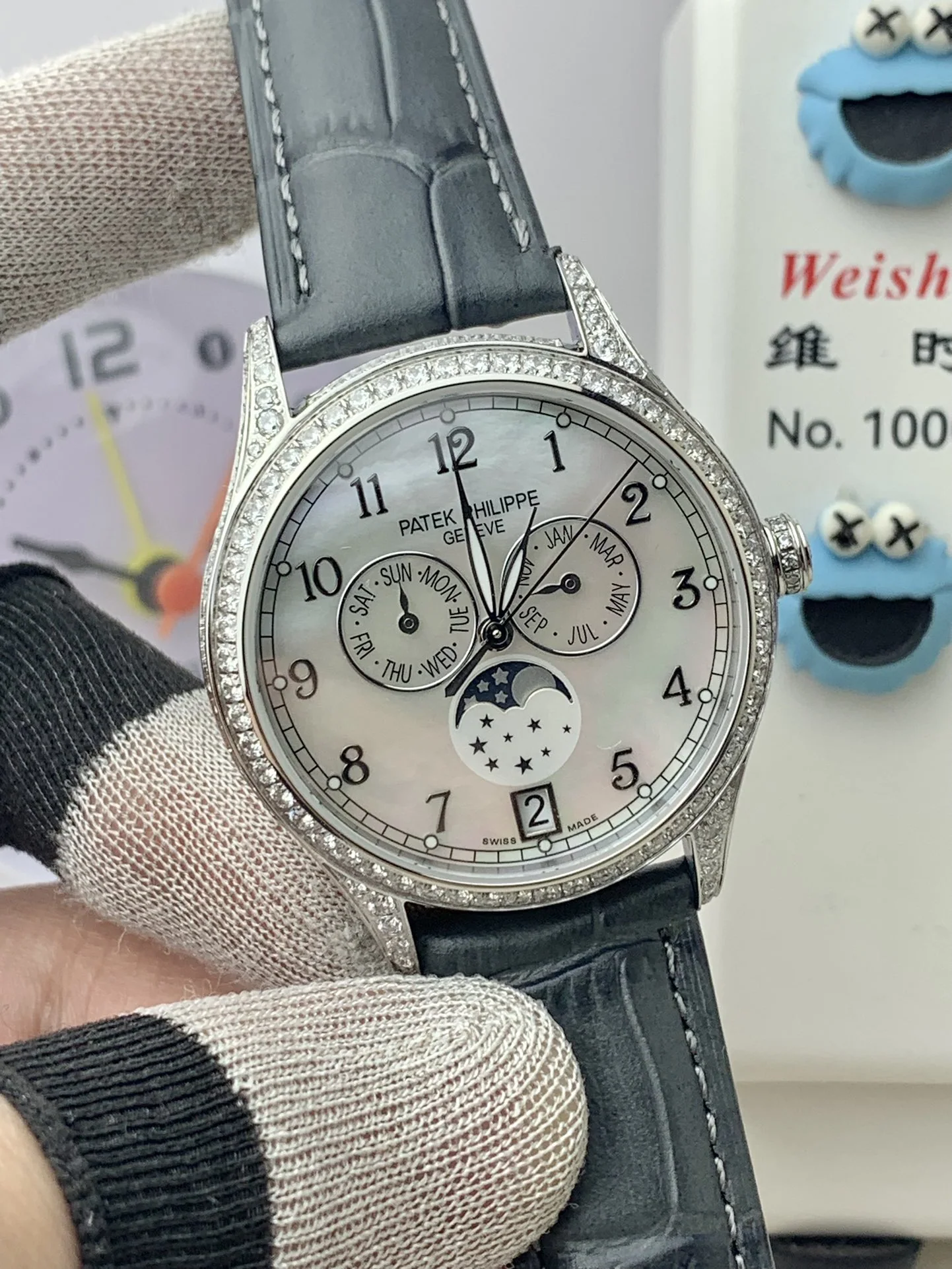 파텍필립 컴플리케이션 애뉴얼 캘린더 자동 시계 38MM4948 G 상세 이미지 2