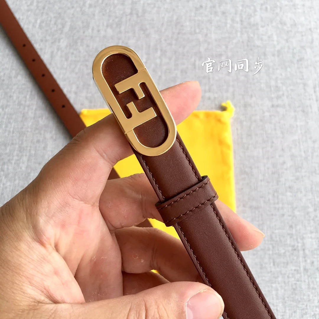 펜디 O'Lock 슬림 가죽 벨트 상세 이미지 7
