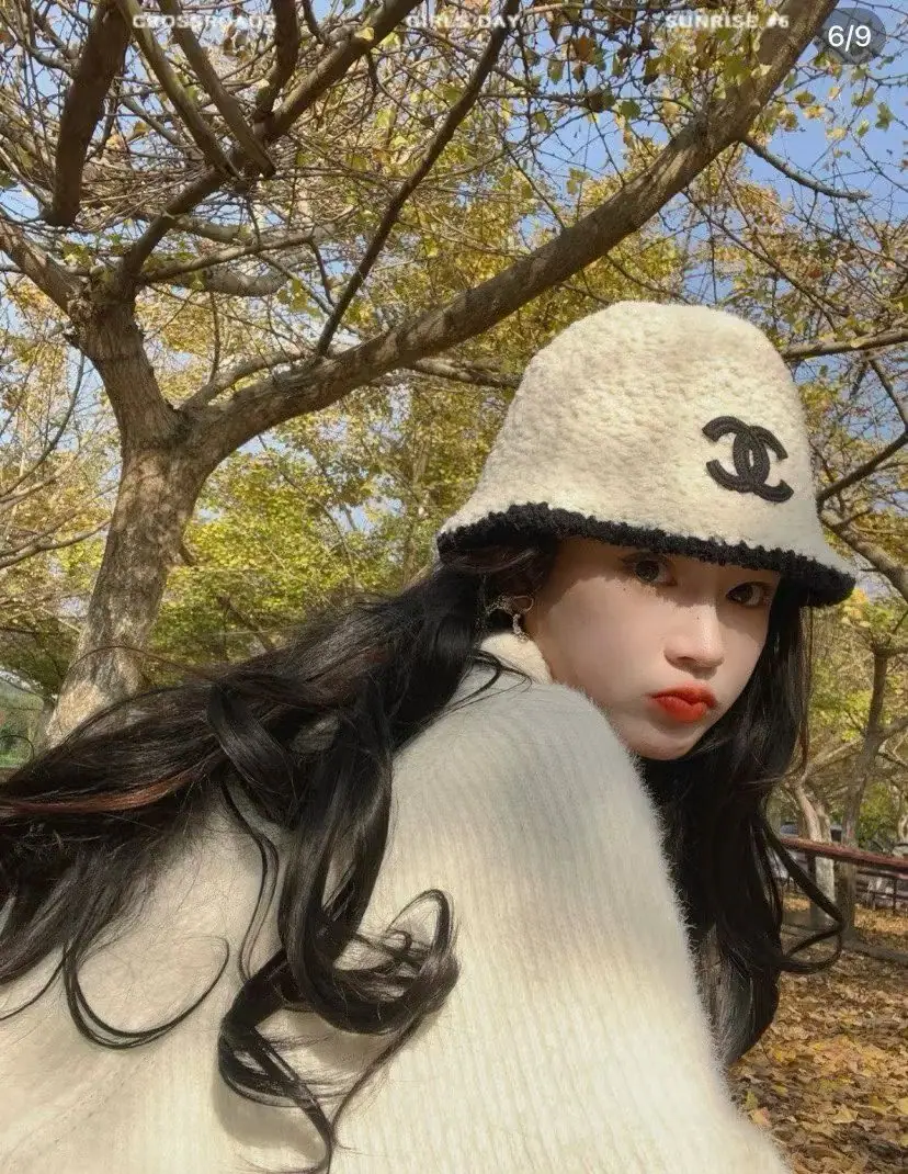 샤넬 램스킨 컬러블록 버킷햇 상세 이미지 1