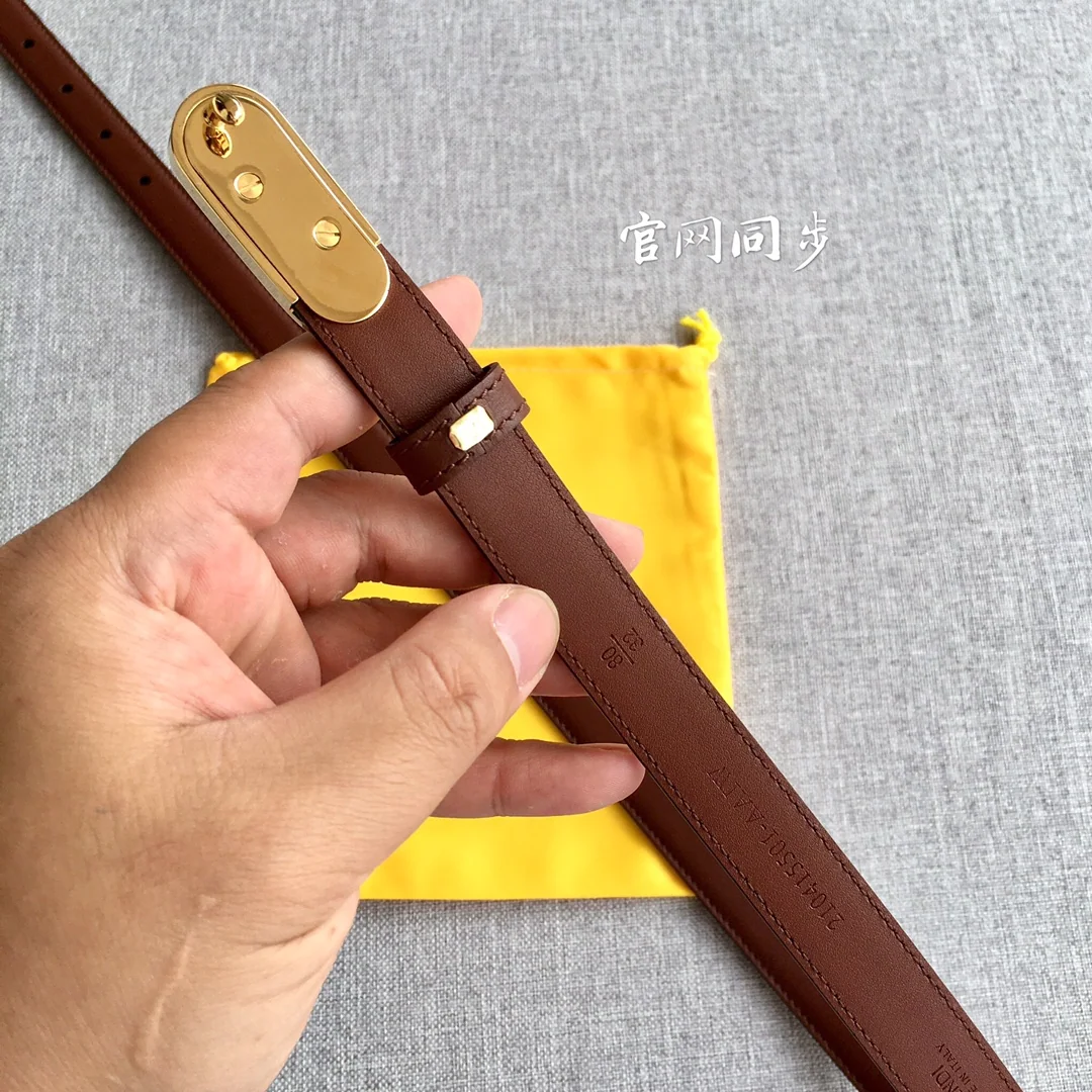 펜디 O'Lock 슬림 가죽 벨트 상세 이미지 8
