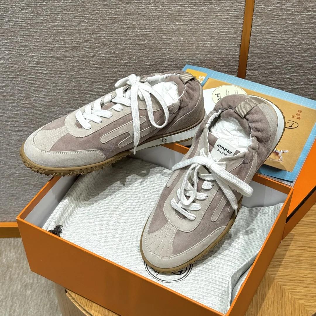 에르메스 누드 샤무아 남성 신발 8258 상세 이미지 3