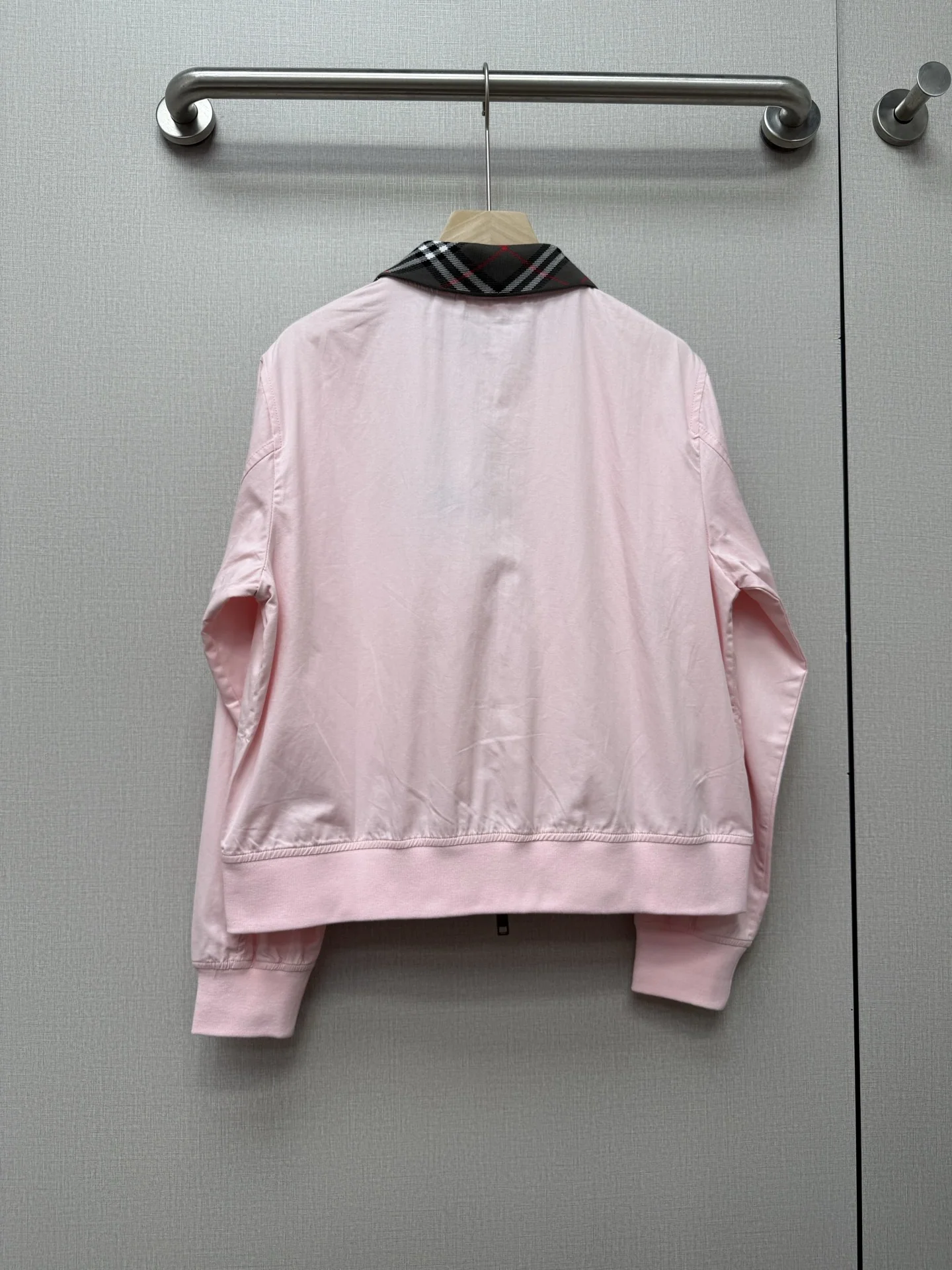 버버리 체크 라펠 하링턴 숏 자켓 상세 이미지 6