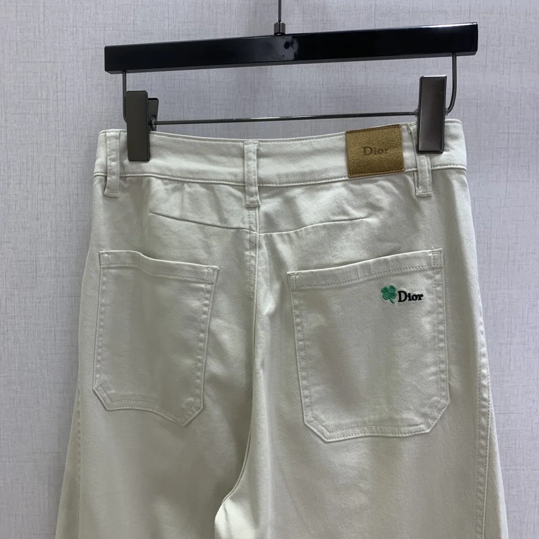 디올 와이드 레그 데님 바지 상세 이미지 6