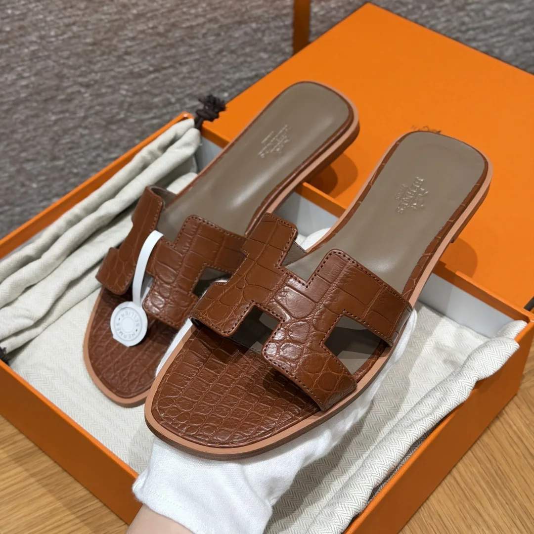 에르메스 오란 악어가죽 샌들 상세 이미지 2