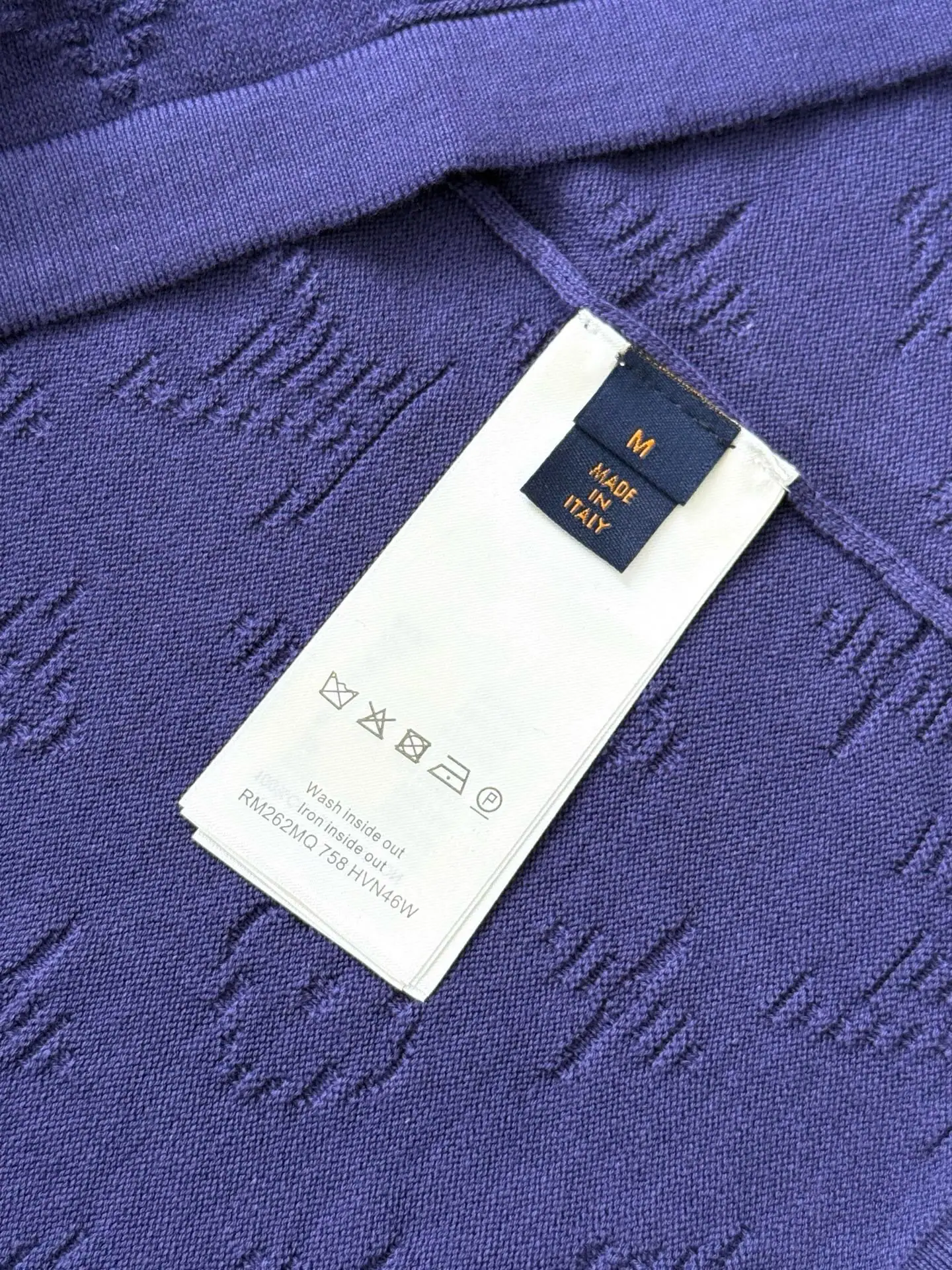 루이비통 블루 퍼플 크루넥 반팔셔츠 상세 이미지 9