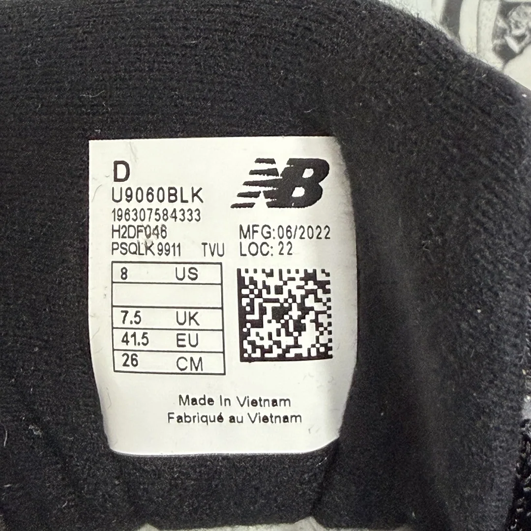 뉴발란스 [C] 9060 블랙 U9060BLK 202089 New Balance 9060 상세 이미지 10